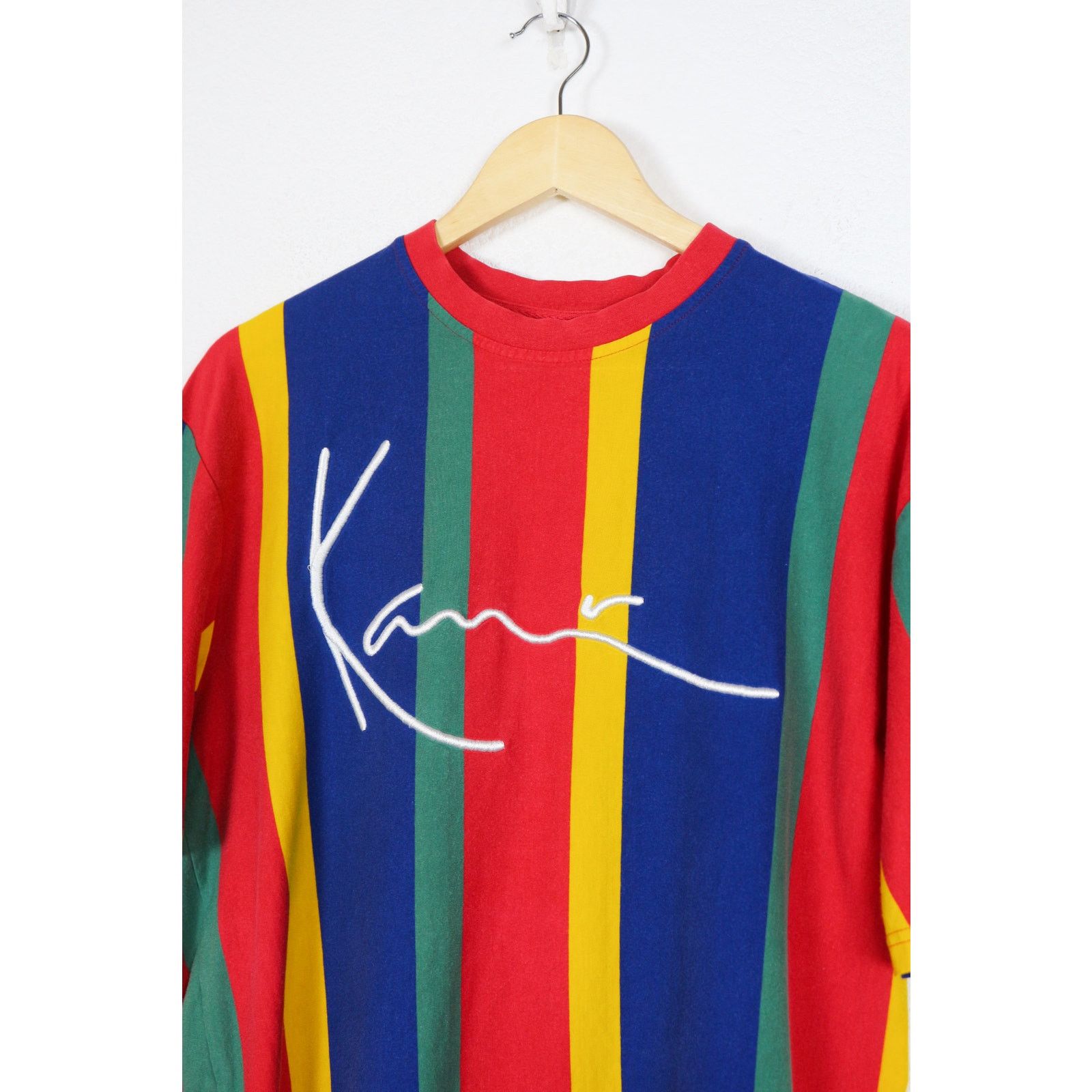 Karl Kani Karl Kani Multicolor Striped Logo Crew Tee T-shirt Y2K M 48 Size US M / EU 48-50 / 2 - 3 Thumbnail