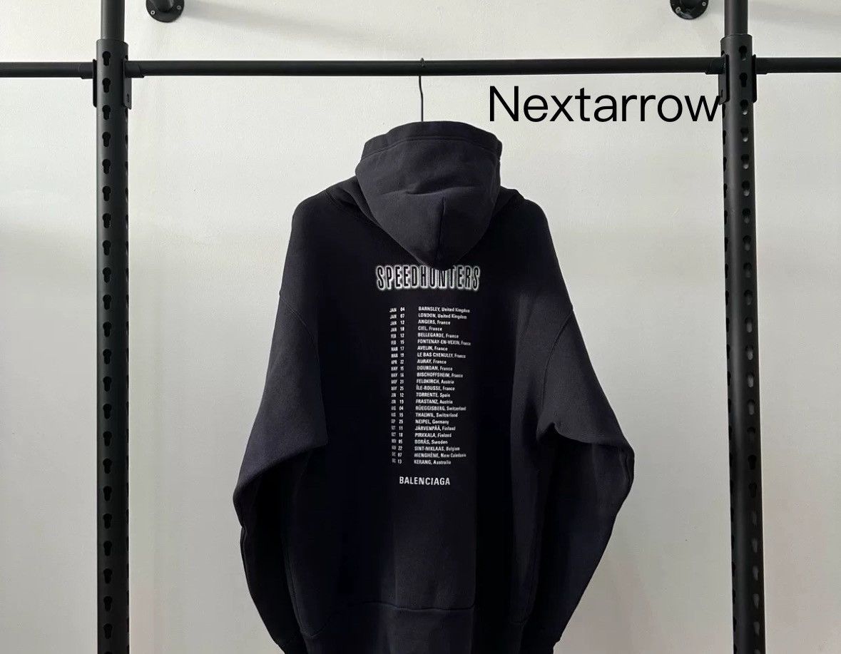 Balenciaga BALENCIAGA FW18 Speedhunters Band Portrait Printed Hoodie Size US XS / EU 42 / 0 - 2 Thumbnail