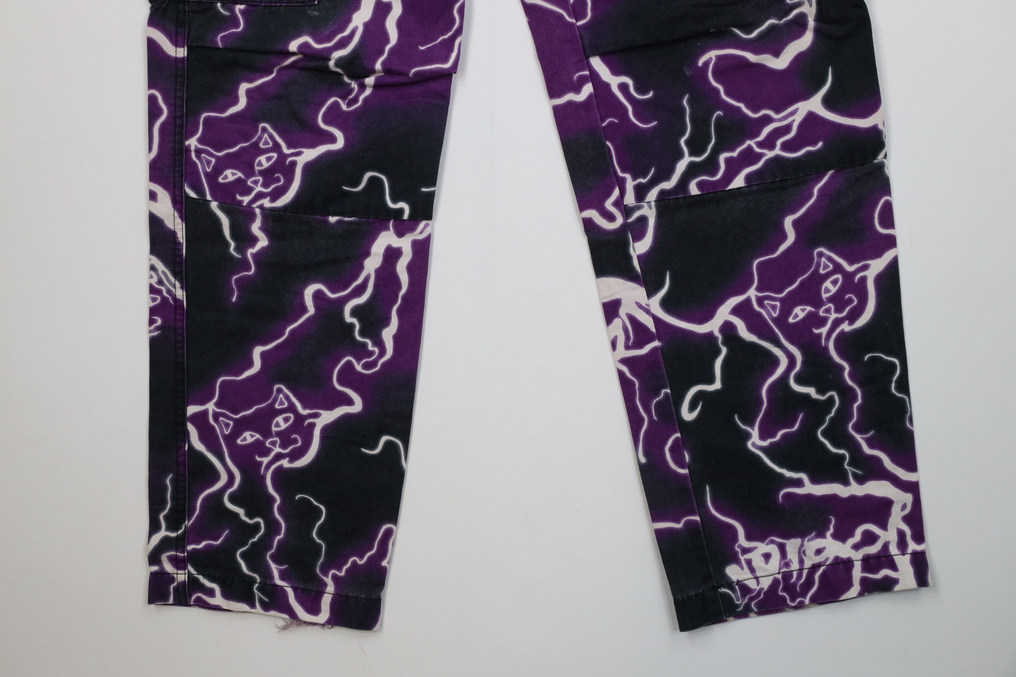 Vintage Vintage Y2K Streetwear Cat Lightning Cargo Pants Cotton Size US 32 / EU 48 - 4 Thumbnail