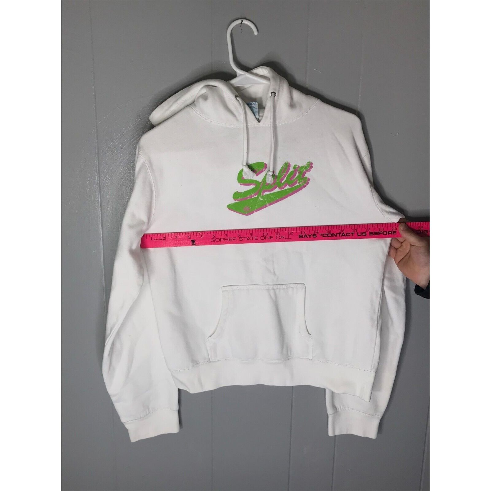 Split × Vintage SPLIT Skate Surf Boardsport Mens SM Slate Spellout Logo Pull Size S / US 4 / IT 40 - 3 Thumbnail