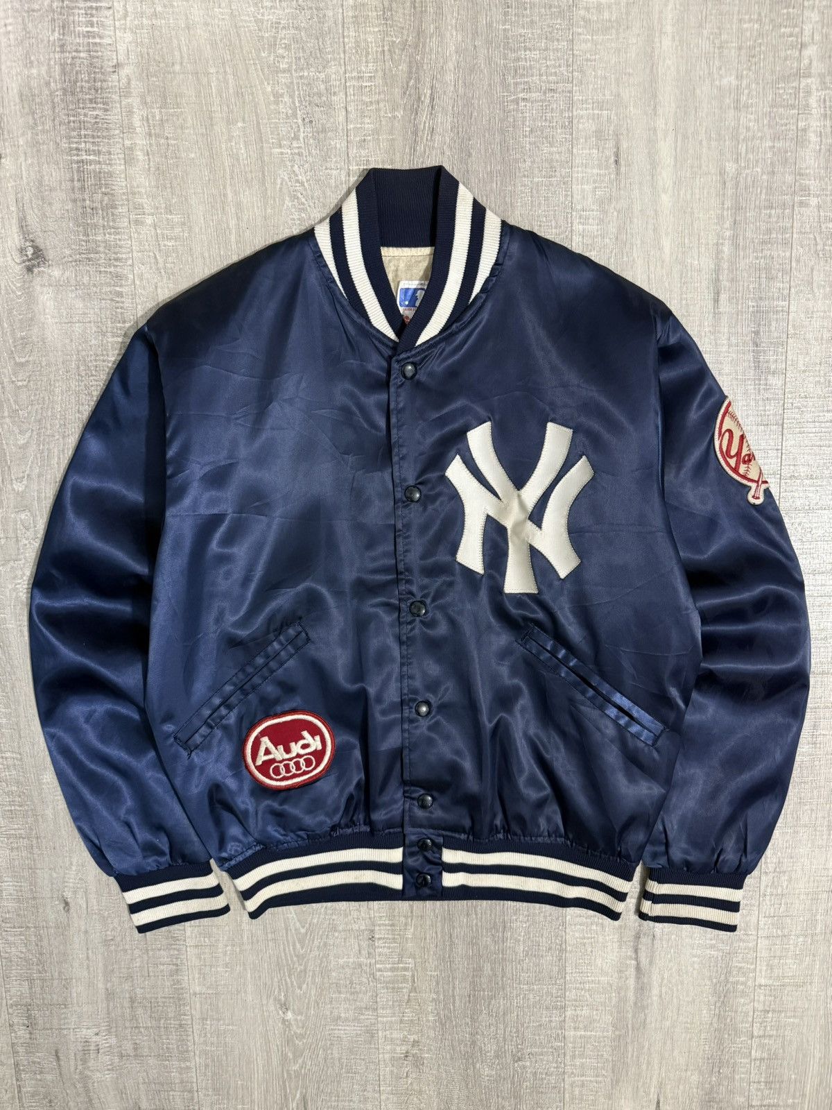 New York Yankees Vintage 80s 90s new york yankees felco satin varsity Size US S / EU 44-46 / 1 - 4 Thumbnail