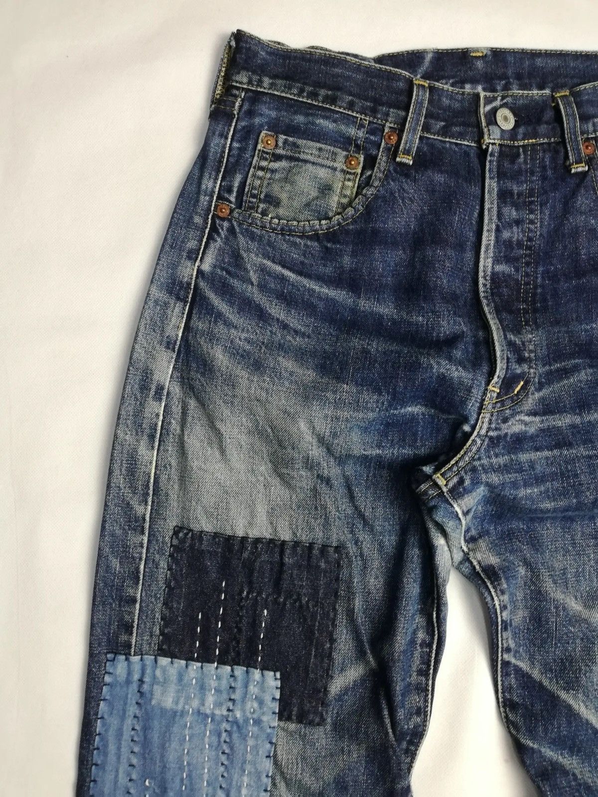 Levi's Vintage Clothing Japanese Sashiko Vintage Jeans Size US 30 / EU 46 - 13 Thumbnail