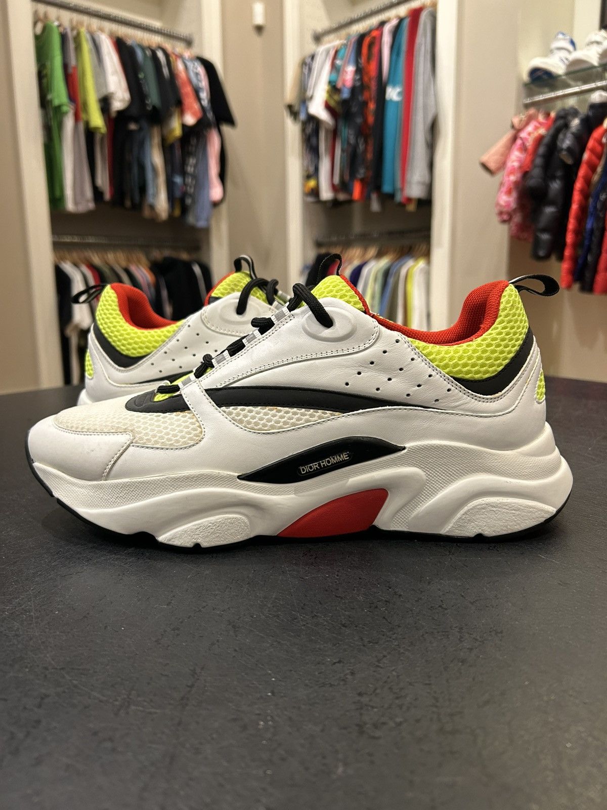 Dior Dior B22 White/Neon Size US 11 / EU 44 - 2 Thumbnail