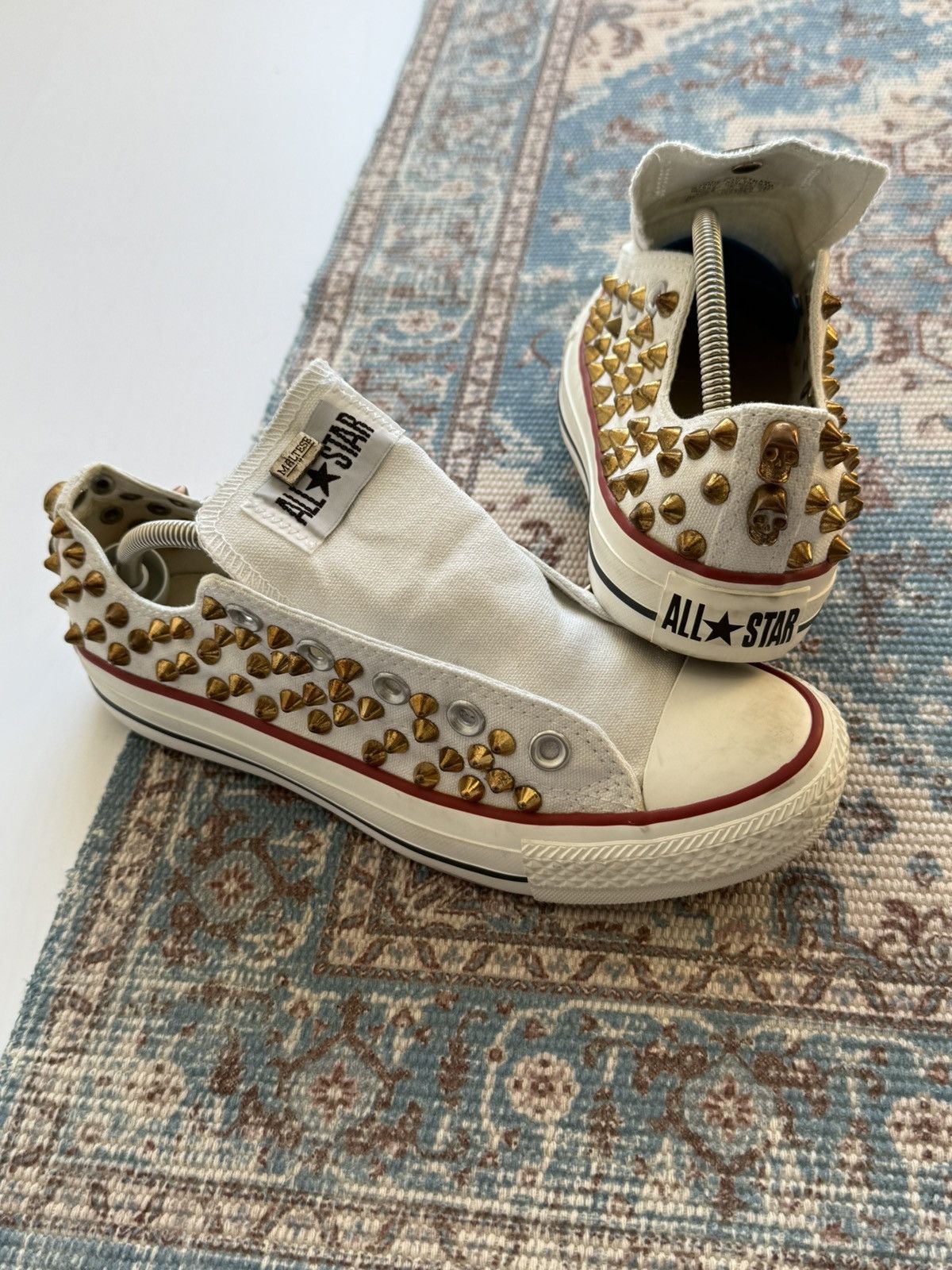 Converse Rare Converse Maltese Lab All Stars Studs Skull Shoes Sz36,5 Size US 6.5 / IT 36.5 - 1 Thumbnail