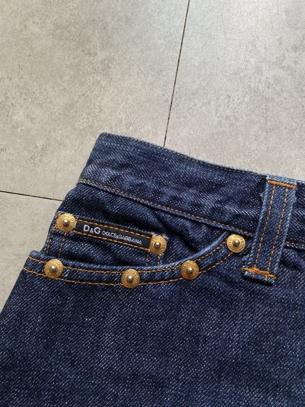 Dolce & Gabbana Vintage Dolce & Gabbana Skirt Denim Y2K like Versace Size 32" / US 10 / IT 46 - 3 Thumbnail