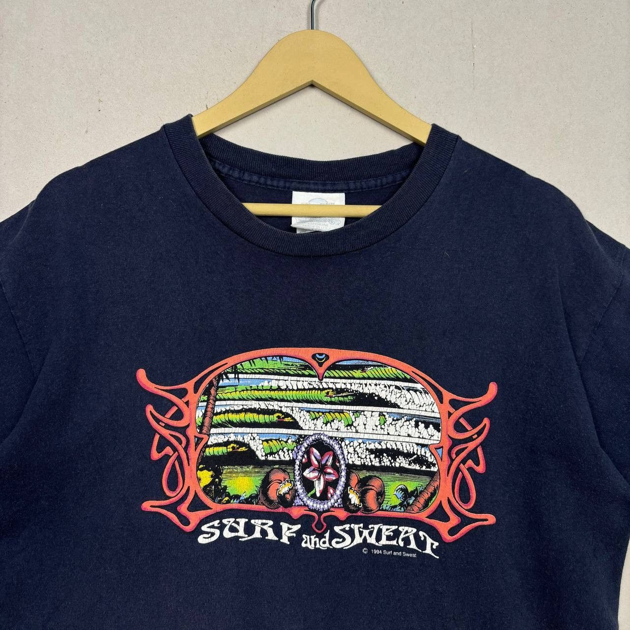 Vintage Vintage 1994 Surf and Sweat T-Shirt M Single Stitch USA 90s Size US M / EU 48-50 / 2 - 3 Thumbnail