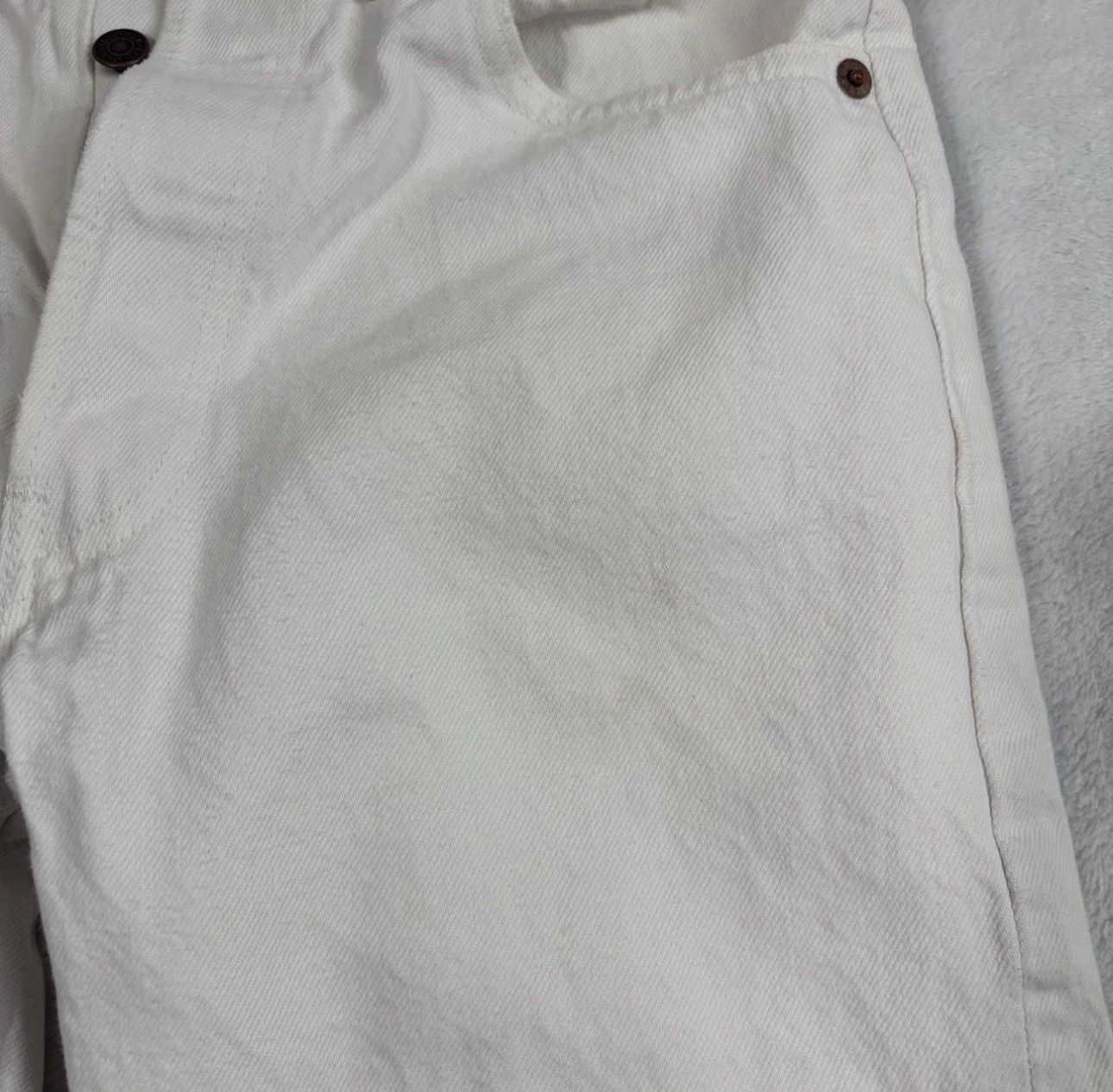 Levi's Vintage Clothing VTG Levi's 501 USA White Denim Jeans Size 25" / US 0 / IT 36 - 3 Thumbnail