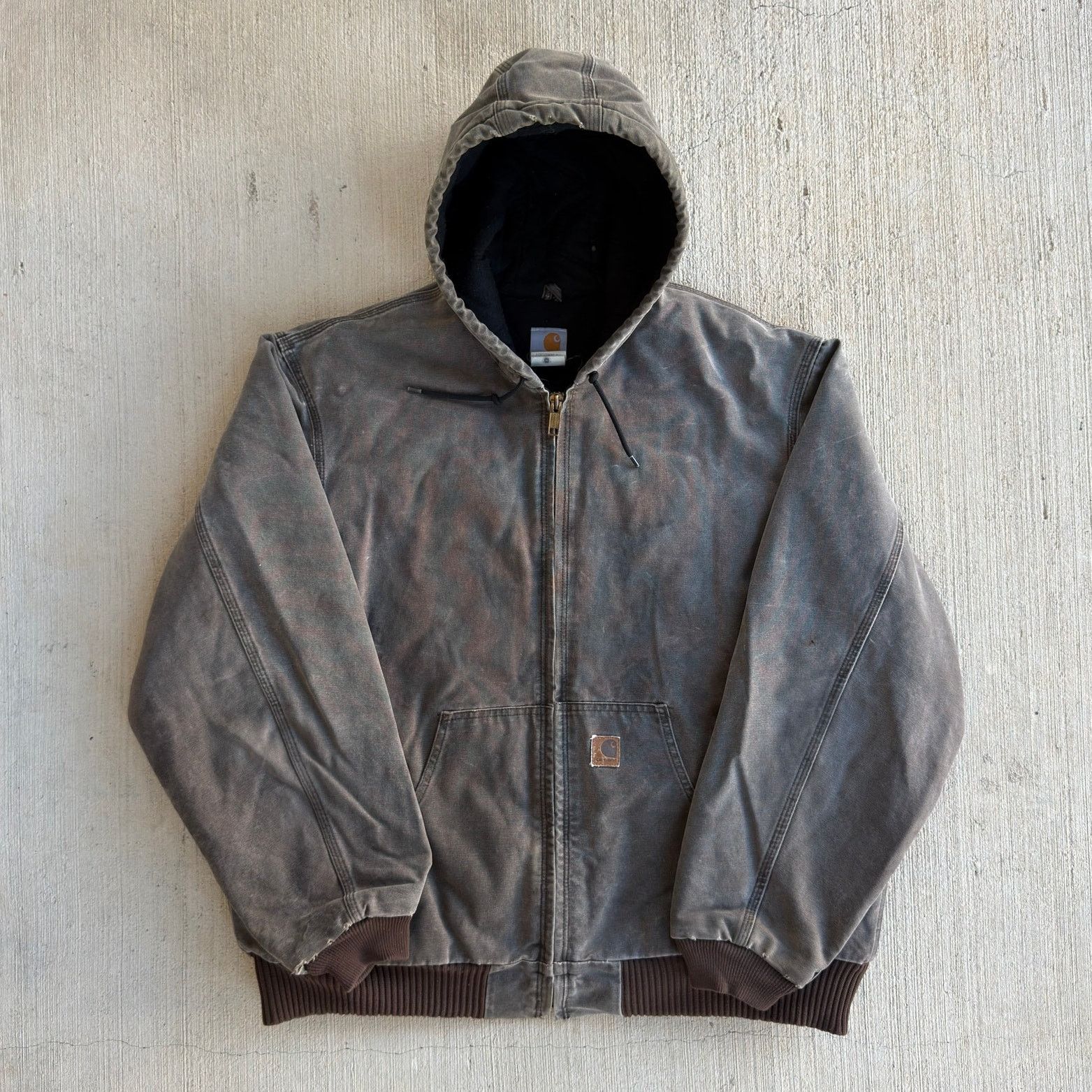 Carhartt × Vintage Carhartt J130 CHT brown hooded work wear jacket Size US XXL / EU 58 / 5 - 1 Thumbnail
