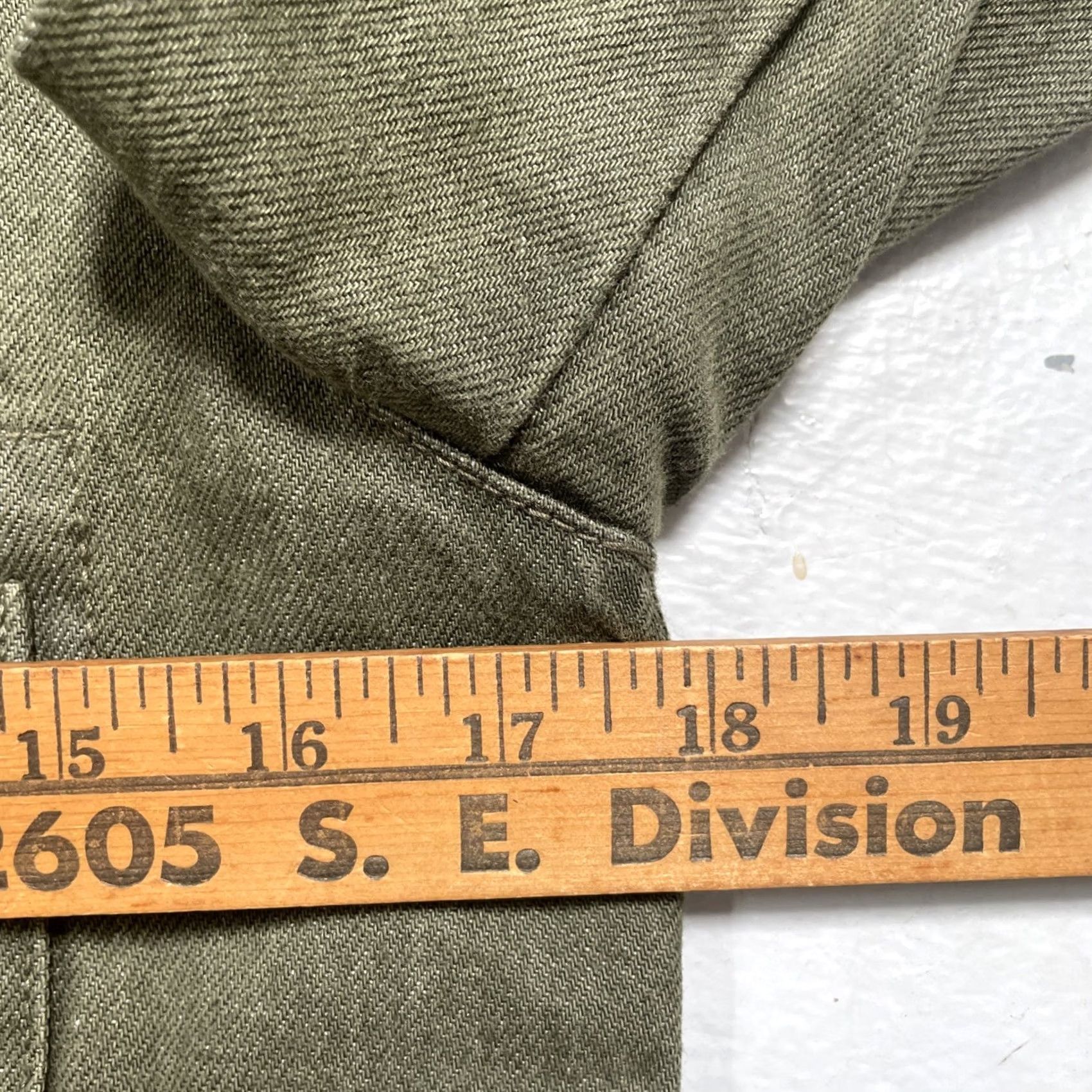 Denime Carleen Kelsy Parkhouse Denim Chore Work Ranch Jacket Made In USA Women’s S Denim Jacket Green Western Army Designer LA Vintage? Size S / US 4 / IT 40 - 3 Thumbnail