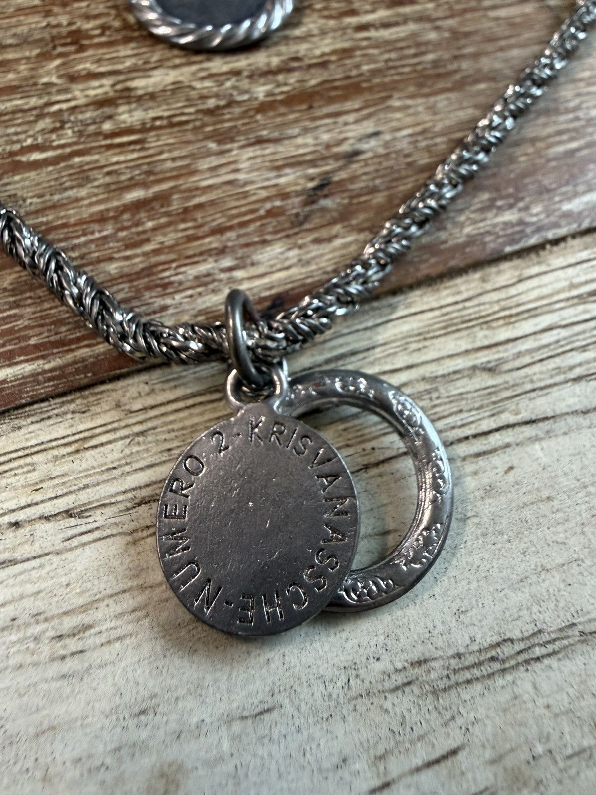 Kris Van Assche KVA - Medallion Multi Pendant Double Chain Necklace Size ONE SIZE - 2 Thumbnail