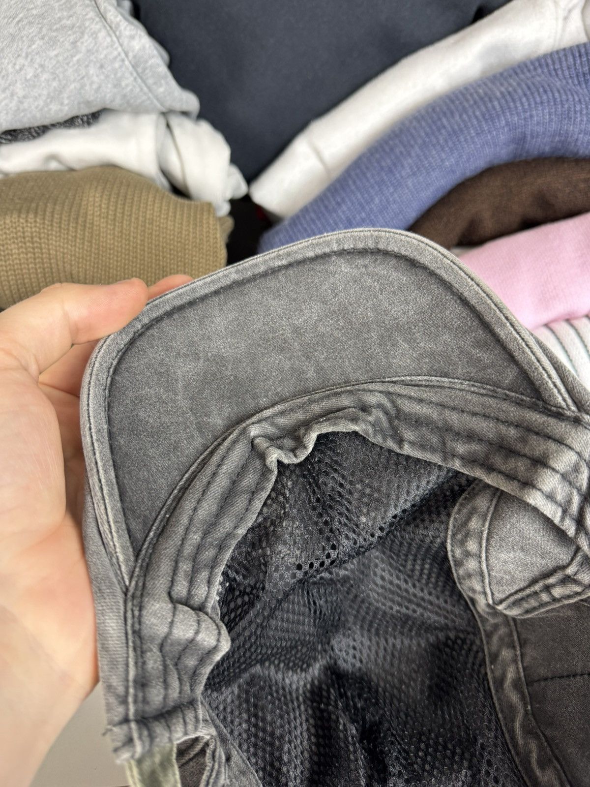 Other Men’s Gray Style Ripp Distressed Flat Cap Size ONE SIZE - 14 Thumbnail