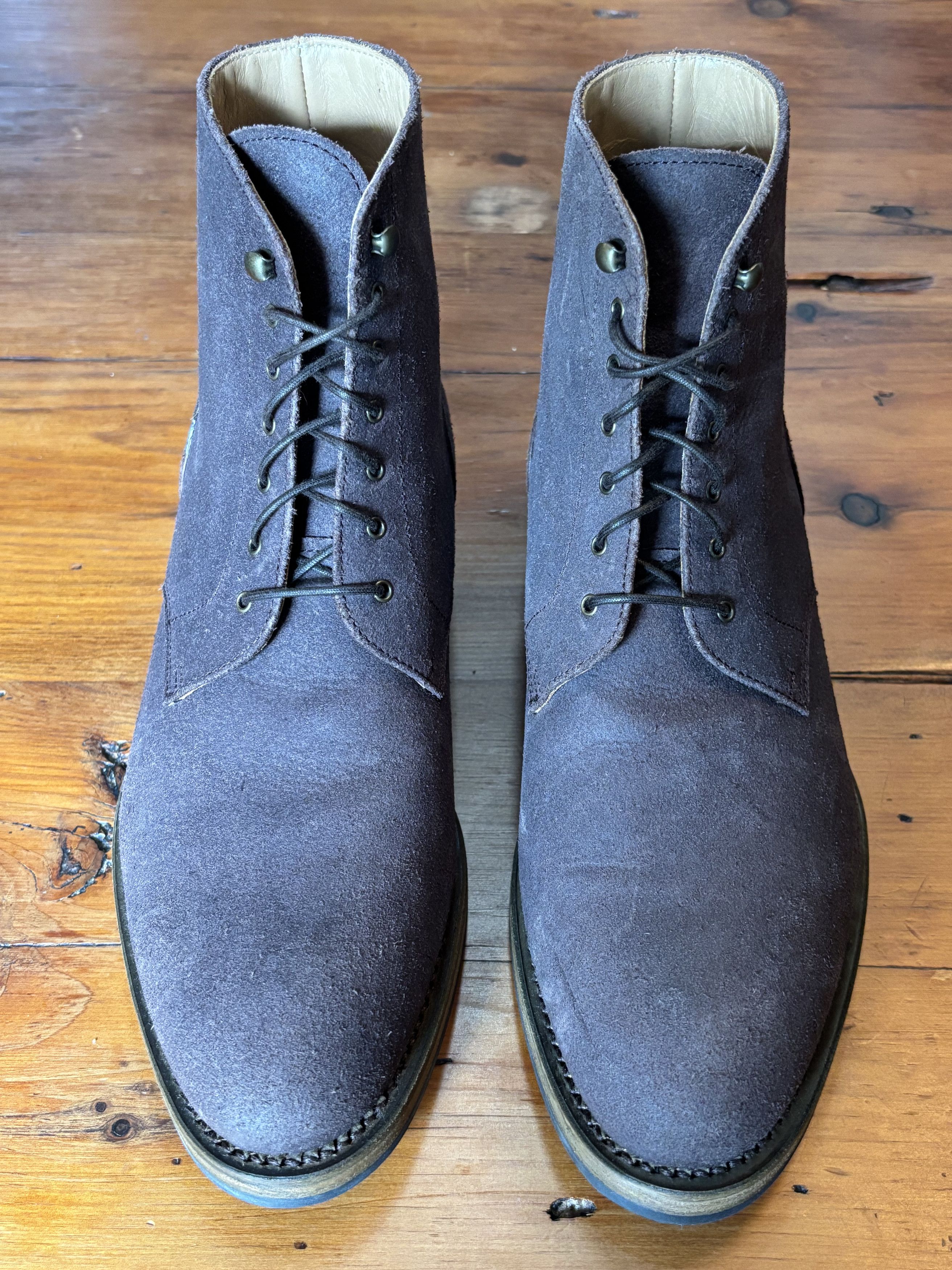 Rider Boot Co. Dundalk 2 Leather Boot - 'Reverso' Veg Tan Reverse Calf Size US 8 / EU 41 - 2 Thumbnail