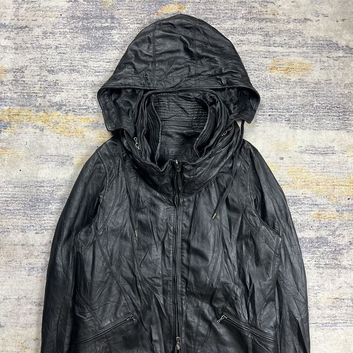 14th Addiction × Japanese Brand × Le Grande Bleu (L.G.B.) Goa Apocalypse gimmick bono leather jacket vkei style Size US L / EU 52-54 / 3 - 8 Thumbnail