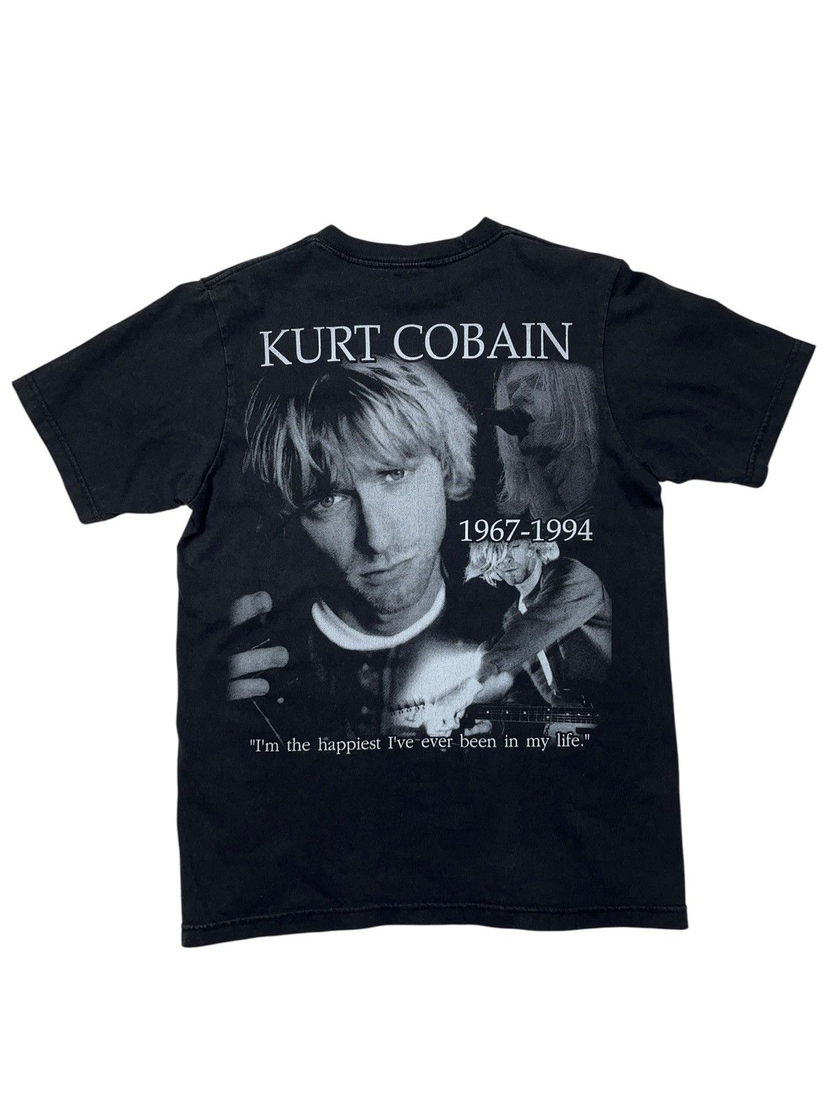Nirvana Vintage 90s Nirvana Kurt Cobain Memorial The Happiest Shirt Size US M / EU 48-50 / 2 - 2 Thumbnail
