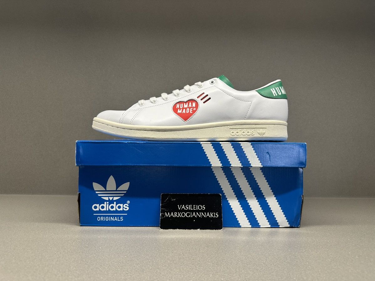 Adidas × Pharrell Adidas Stan Smith Human Made White Green | Grailed