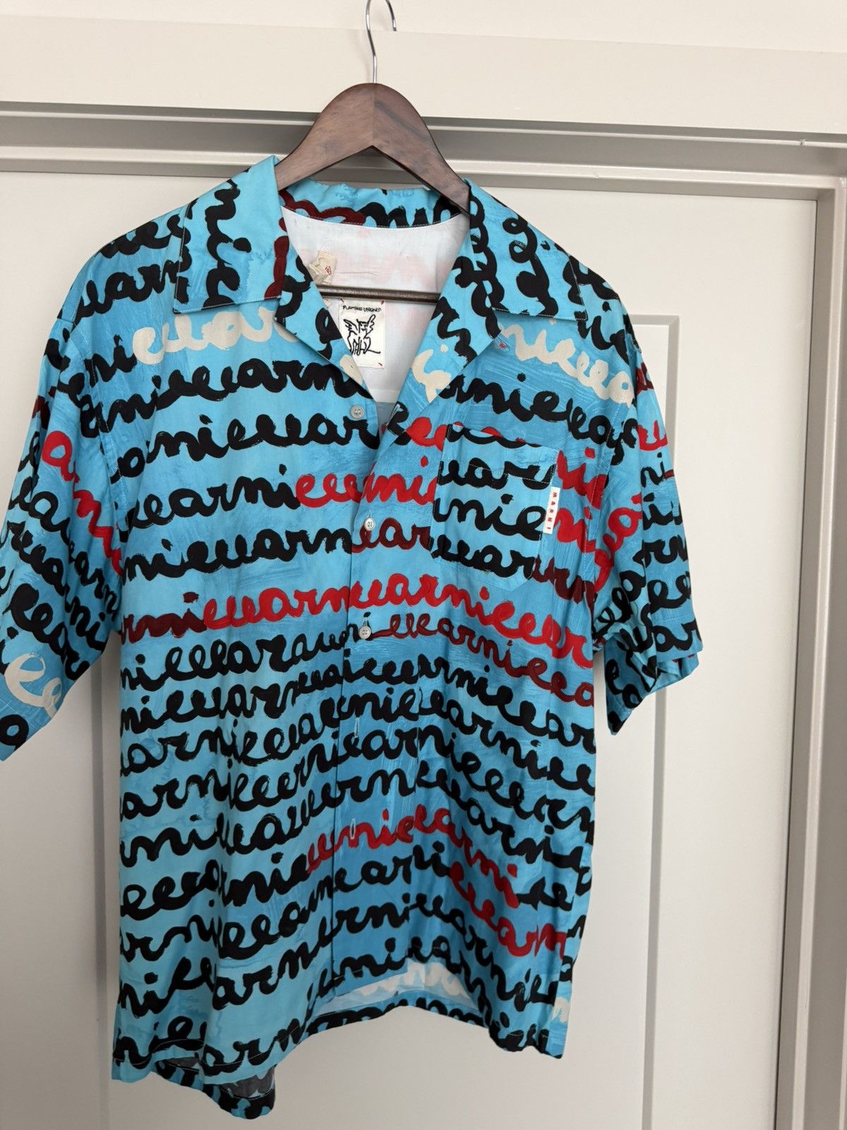 Marni Marni Short-Sleeve Shirt 'Turquoise Size US M / EU 48-50 / 2 - 3 Thumbnail