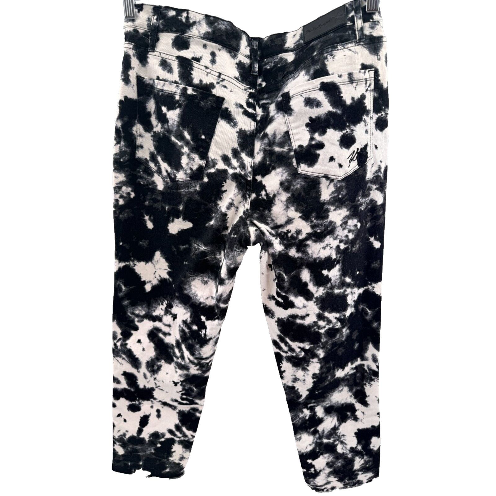 Karl Lagerfeld Karl Lagerfeld Paris 10 Black Tie Dye Crop Jeans Streetwear Size 34" / US 12 / IT 48 - 4 Thumbnail
