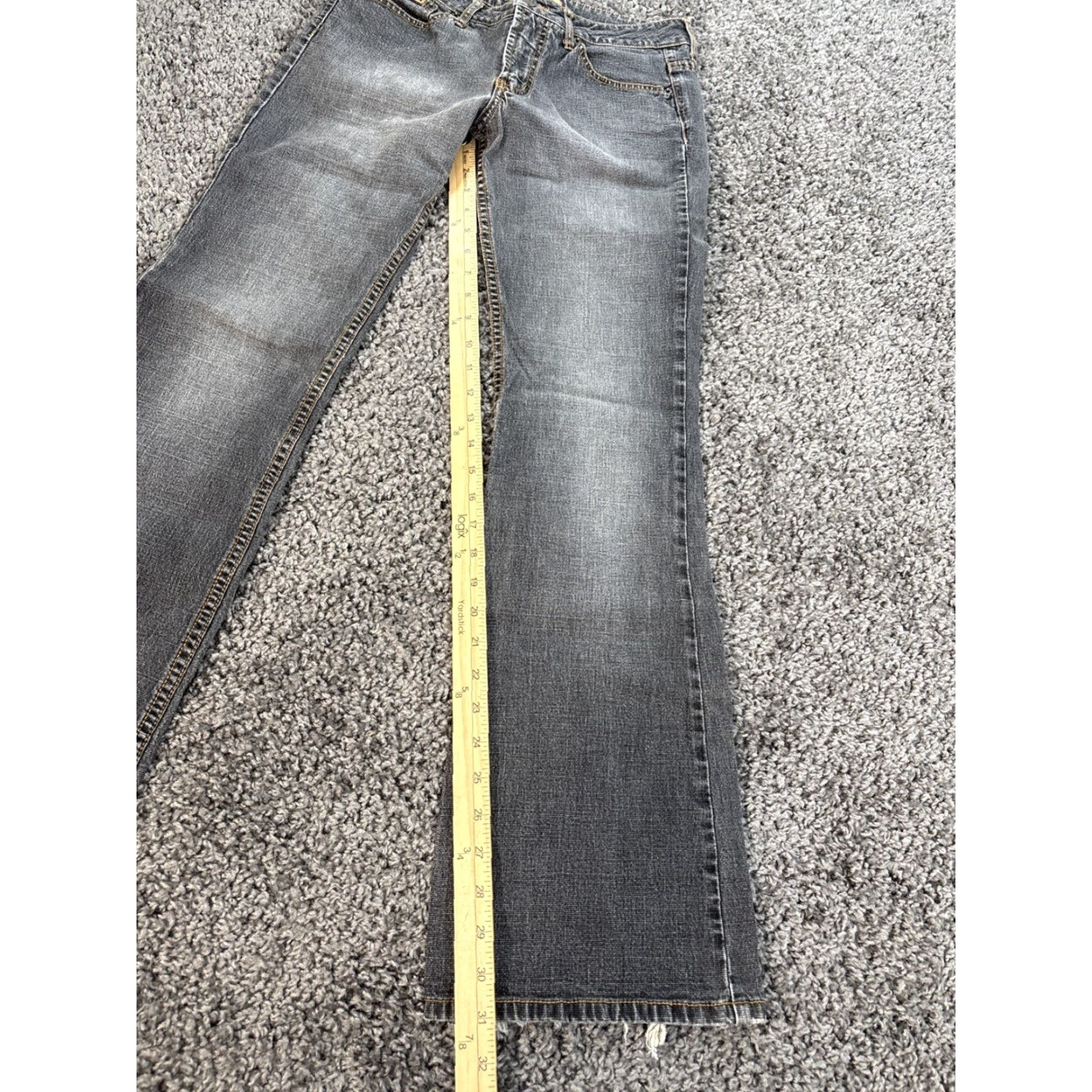 Vintage VINTAGE LEI Jeans Bootcut Womens 30x31 Gray Wash Low Rise Grunge 90s Womens Jeans Size 30" / US 8 / IT 44 - 2 Thumbnail