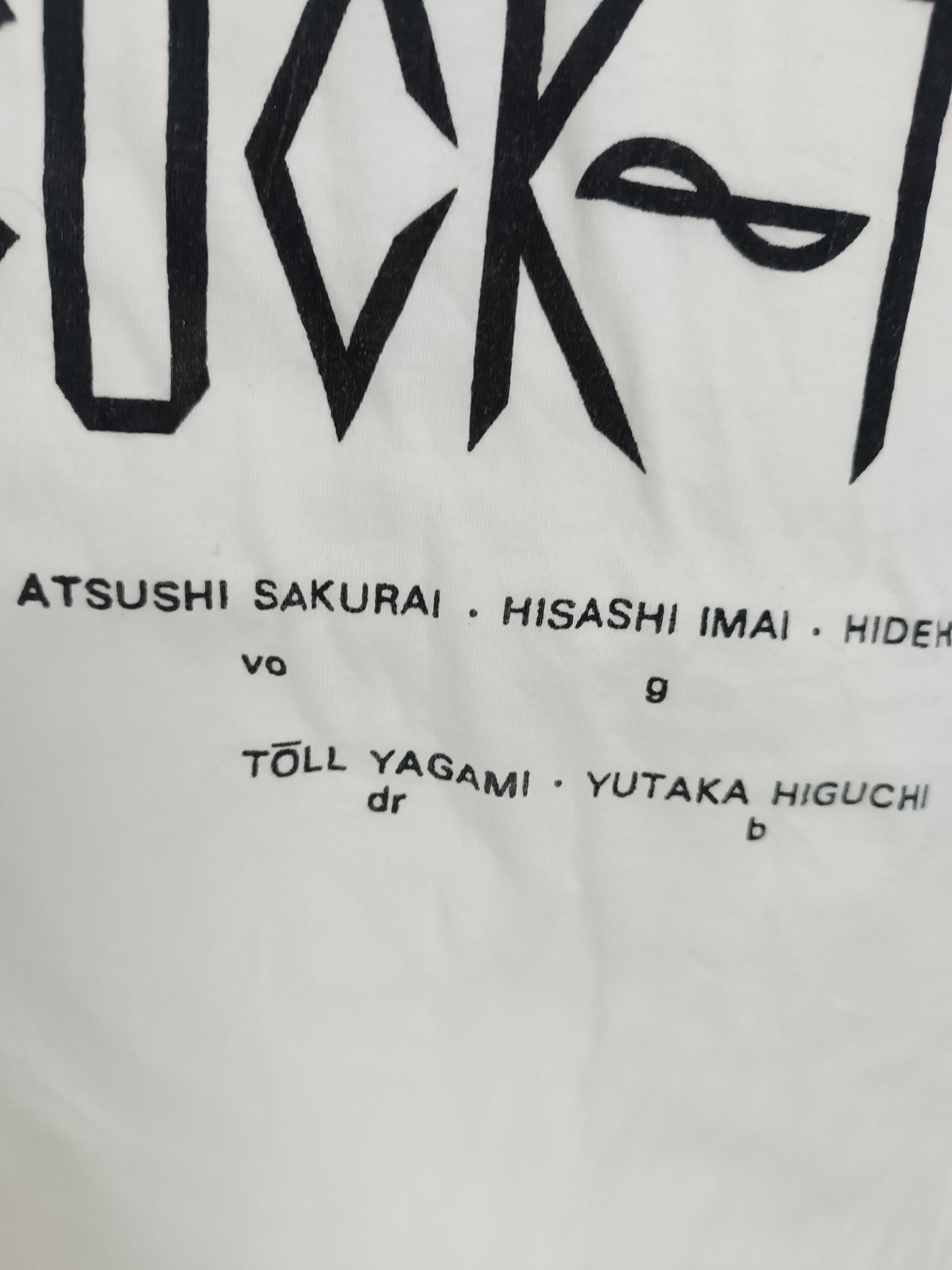 Band Tees VINTAGE 90s BUCK-TICK JROCK BAND VERY RARE hide xjapan larc Size US M / EU 48-50 / 2 - 13 Thumbnail