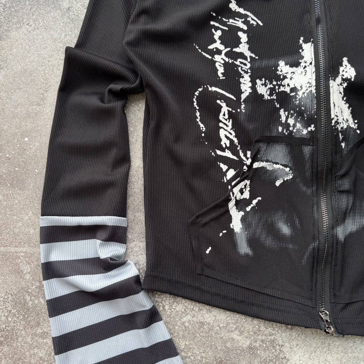 20471120 Y2K Gothic Asymmetric Jacket Size M / US 6-8 / IT 42-44 - 7 Thumbnail