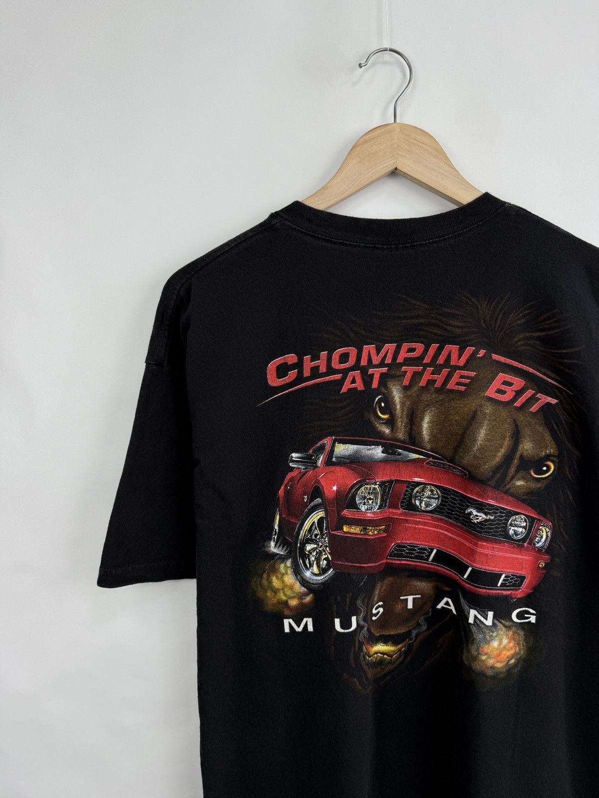 Mustang 🇺🇸Vintage Y2K Mustang Chompin At The Bit Delta Pro Weight Tee Size US XL / EU 56 / 4 - 2 Thumbnail