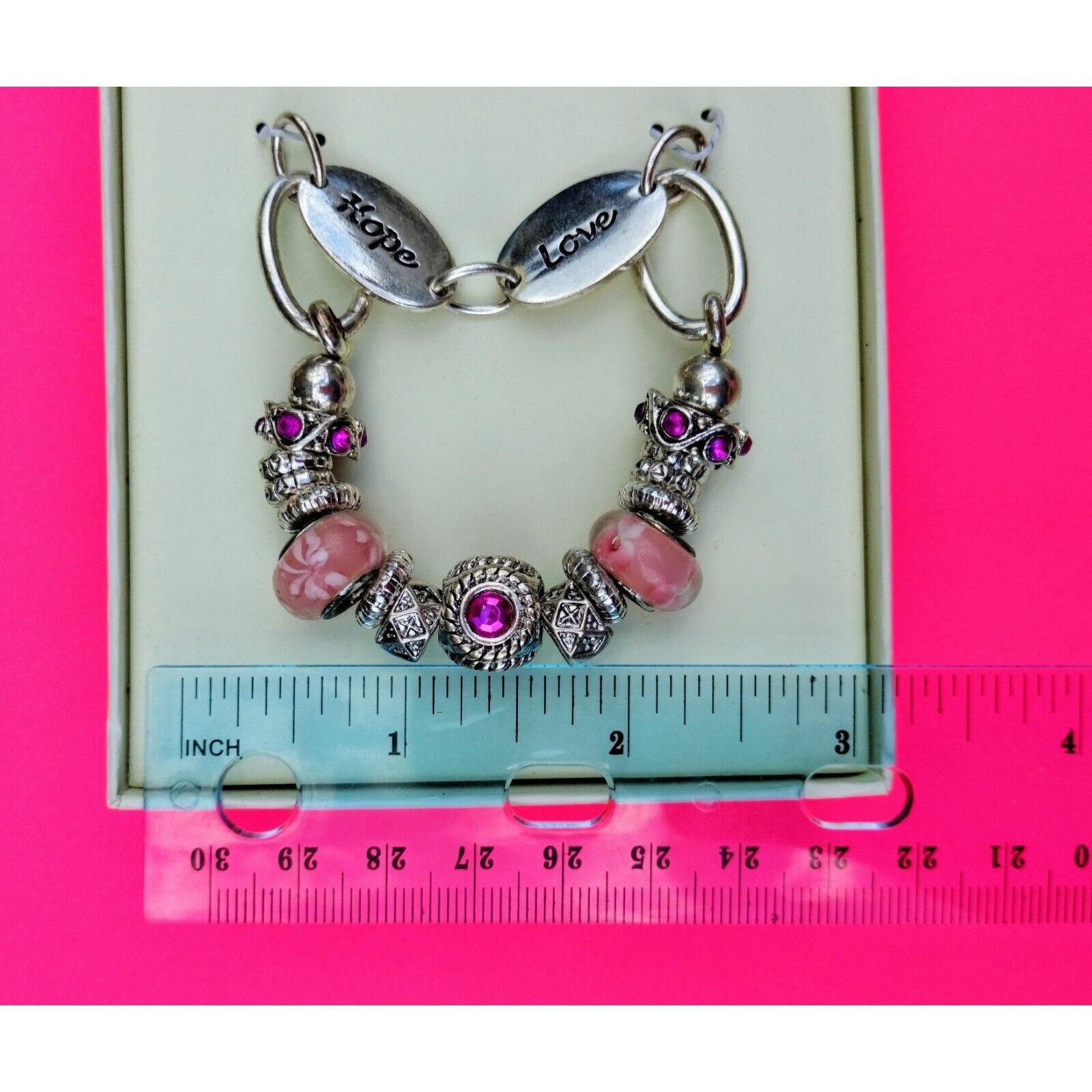 Designer Kim Rogers Bangle Bracelet Silver Tone Jewelry Inspiration C Size ONE SIZE - 8 Thumbnail