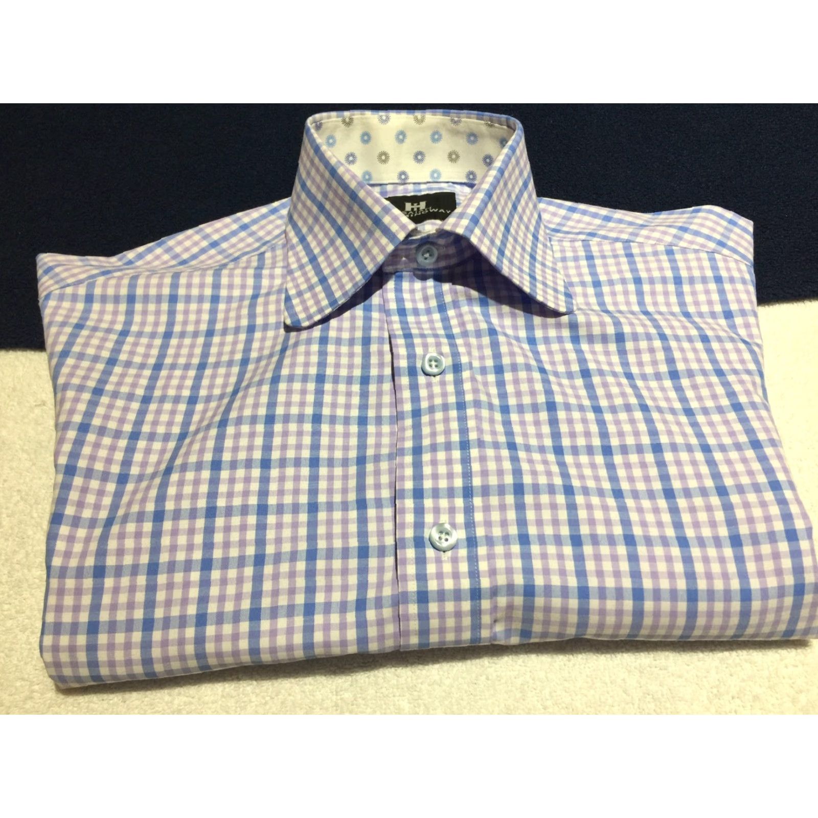 Isaia NEW YORK DESIGNER ISAIAH HEMMINGWAY BUTTON-UP SHIRT M MULTI-COLOR SLIM FIT PLAID MENS Size US M / EU 48-50 / 2 - 6 Thumbnail