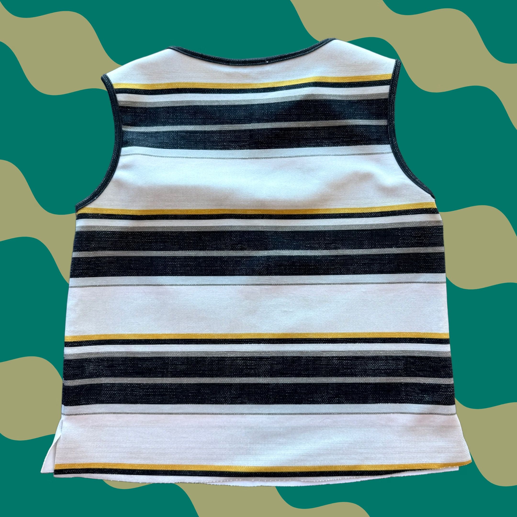 Zara VINTAGE Zara Black White Striped Tank Top Women Small Tank Shirt Casual Business Size M / US 6-8 / IT 42-44 - 1 Thumbnail