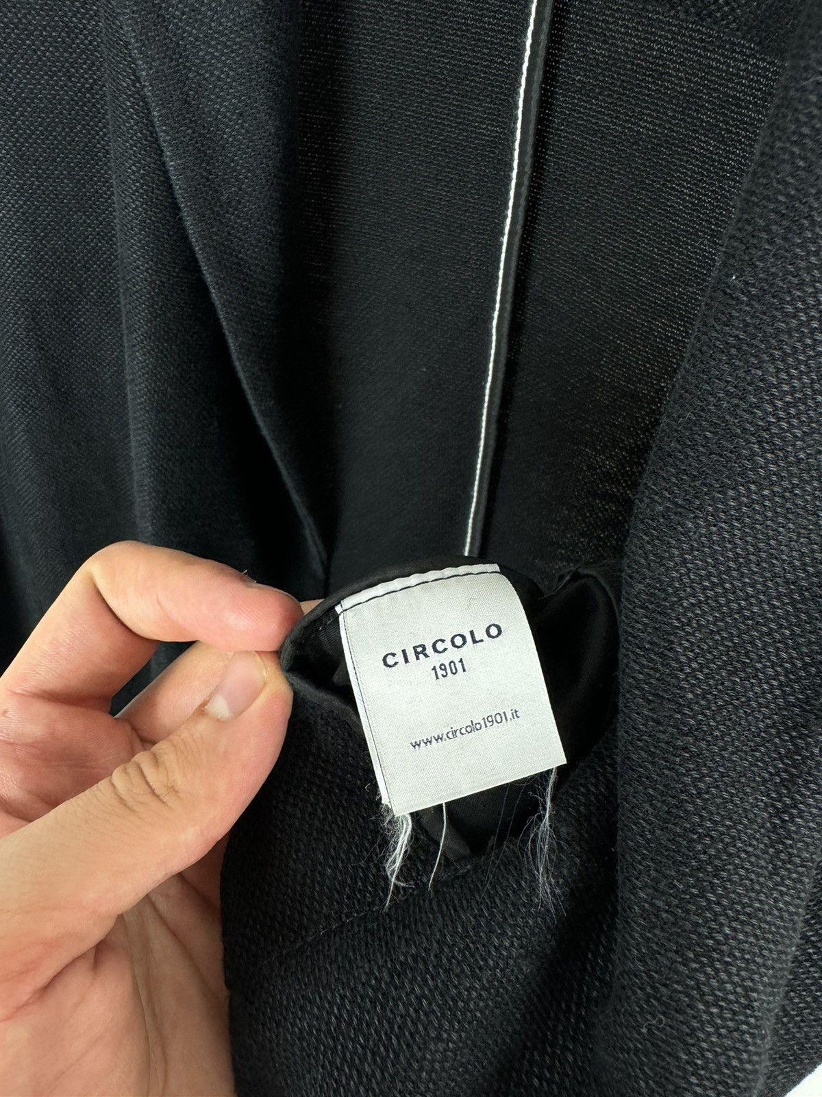 Circolo 1901 Circolo 1901 Cotton/Linen Black Blazer Jacket Size 52 Size 52R - 9 Thumbnail