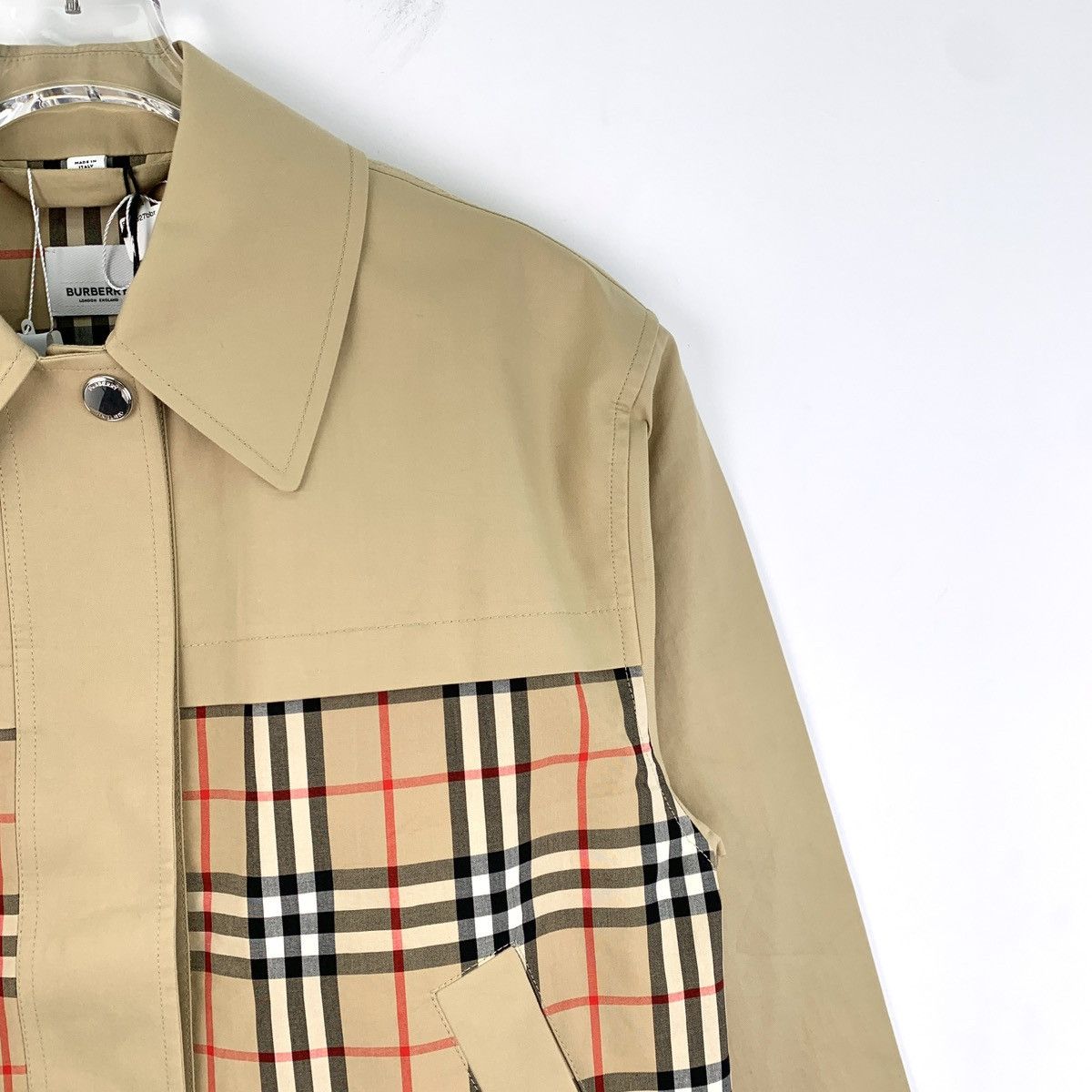 Burberry Burberry Bbr Brown Check Patchwork Cotton Lapel Jacket Size S / US 4 / IT 40 - 3 Thumbnail