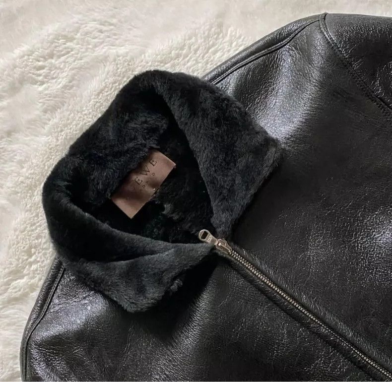 Loewe LOEWE Pleated jacket A dark green lacquered leather coat Size S / US 4 / IT 40 - 3 Thumbnail