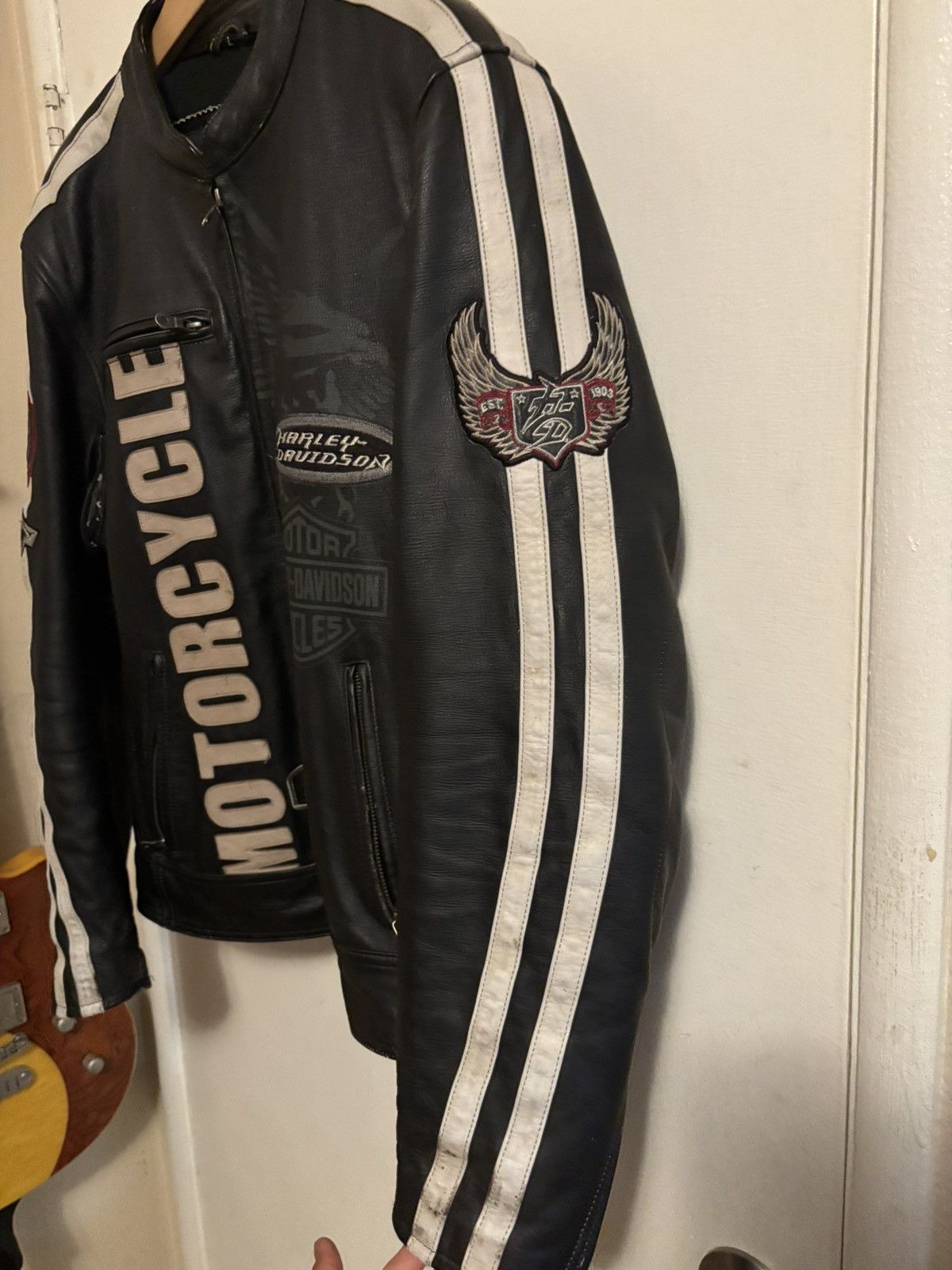 Harley Davidson Harley Davidson Leather Motorcycle Jacket Size US L / EU 52-54 / 3 - 5 Thumbnail