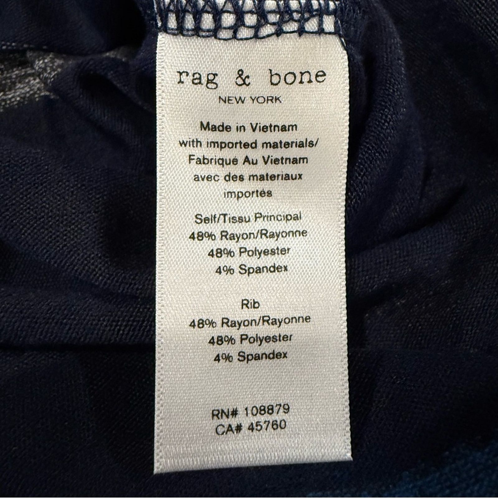 Rag & Bone Rag & Bone Striped Long Sleeve Hudson Tee Womens Small Size S / US 4 / IT 40 - 7 Thumbnail