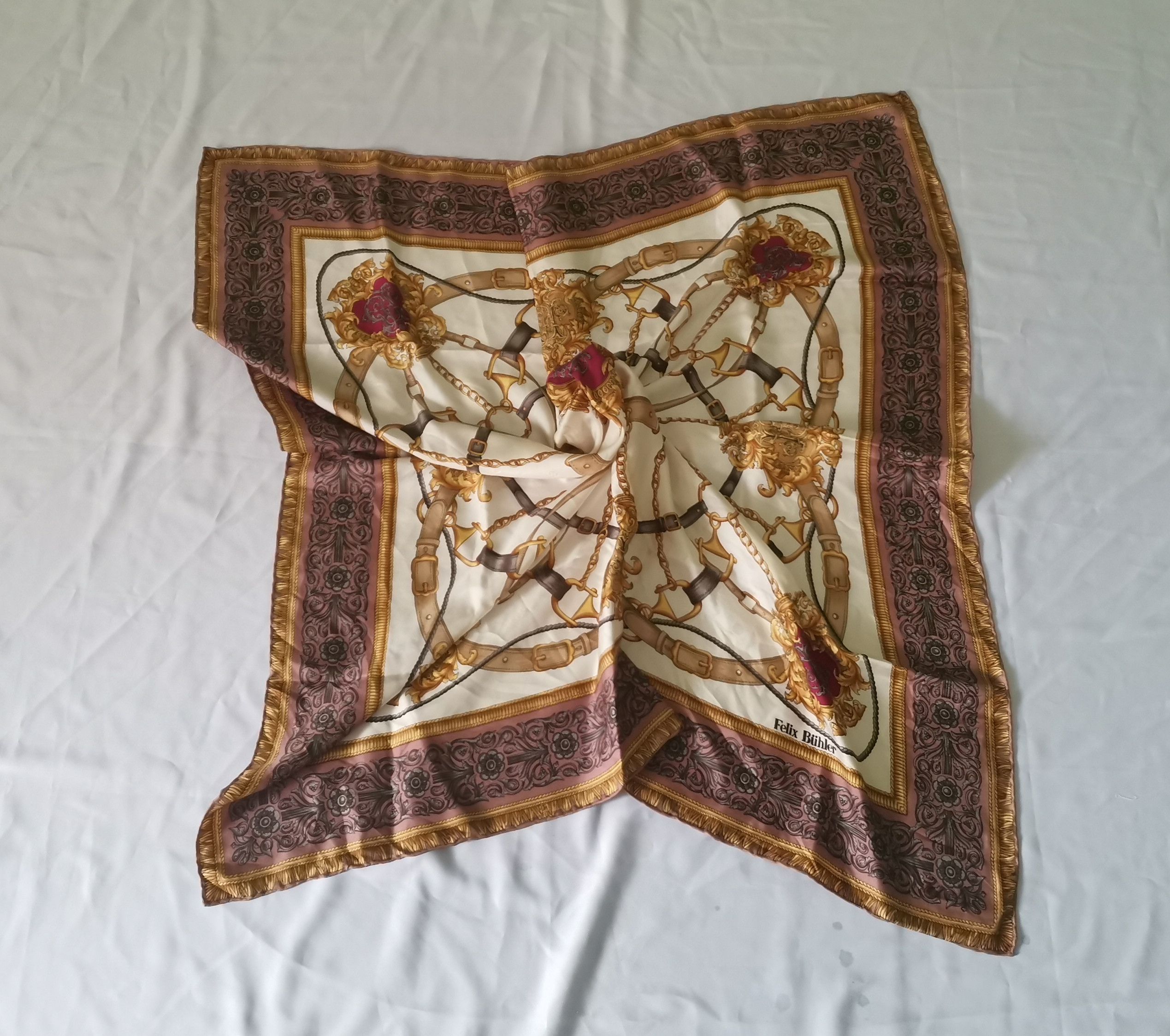 Designer × Vintage Rare Felix Buhler scarves luxury design Size ONE SIZE - 2 Thumbnail
