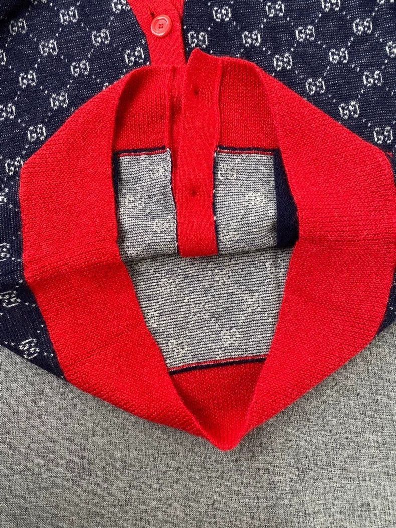 Gucci Gucci Red Blue Knit Cardigan For Women-2506 Size US S / EU 44-46 / 1 - 5 Thumbnail
