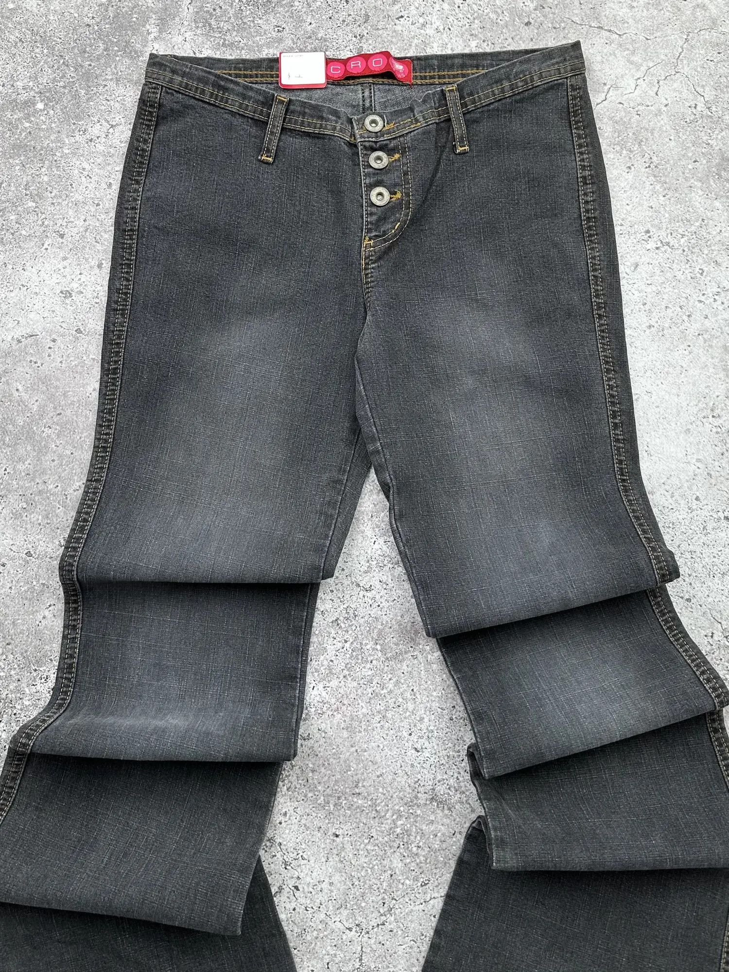Vintage Vintage Faded Flare Jeans C53(V390) Size 26" / US 2 / IT 38 - 2 Thumbnail