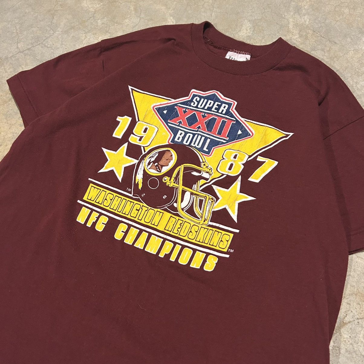 NFL × Vintage Crazy Vintage 1987 Washington Redskins Superbowl NFL Tee Size US L / EU 52-54 / 3 - 3 Thumbnail