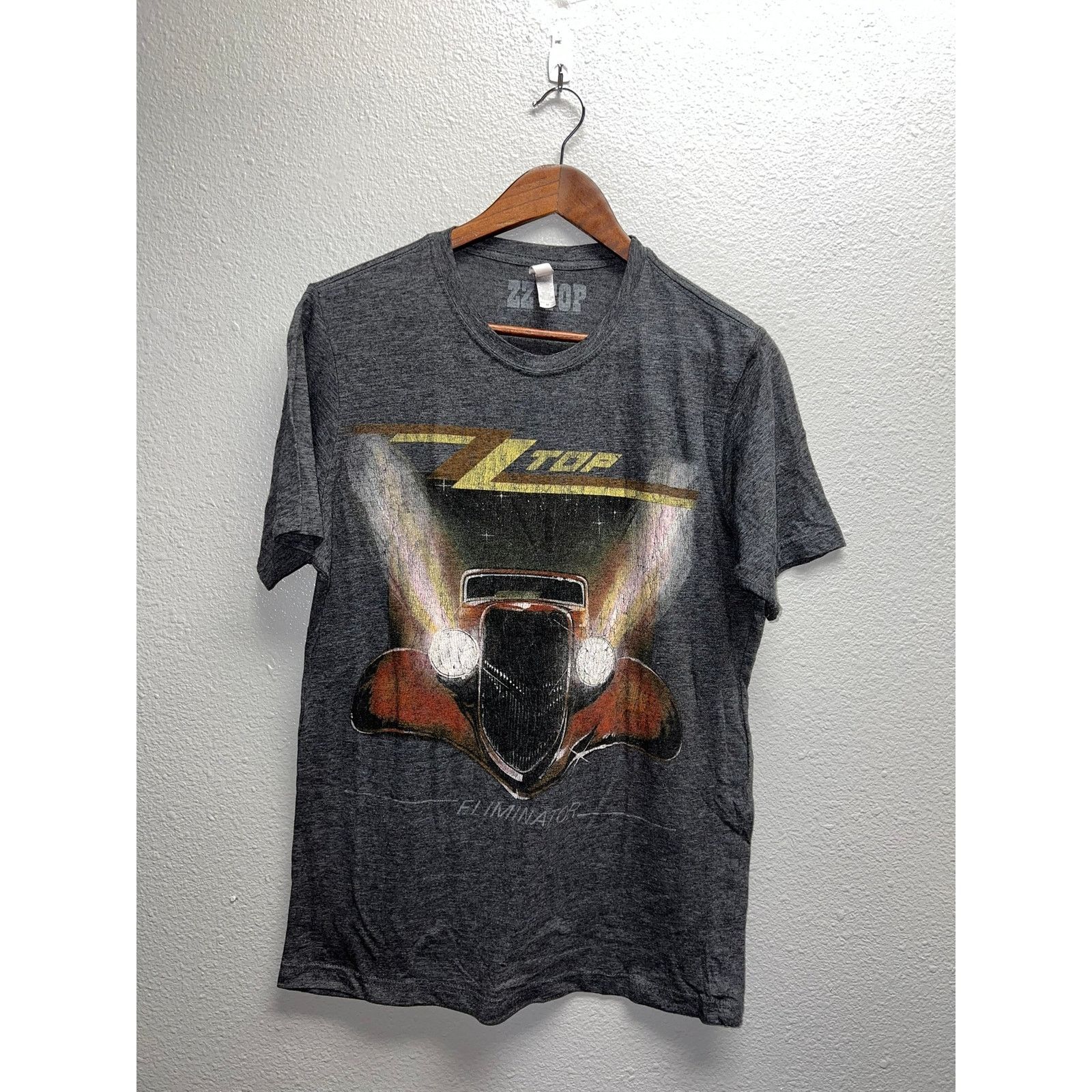 Next Level Apparel ZZ Top Shirt Eliminator Car Graphic Band Tour Gray Tee M Size US M / EU 48-50 / 2 - 1 Thumbnail