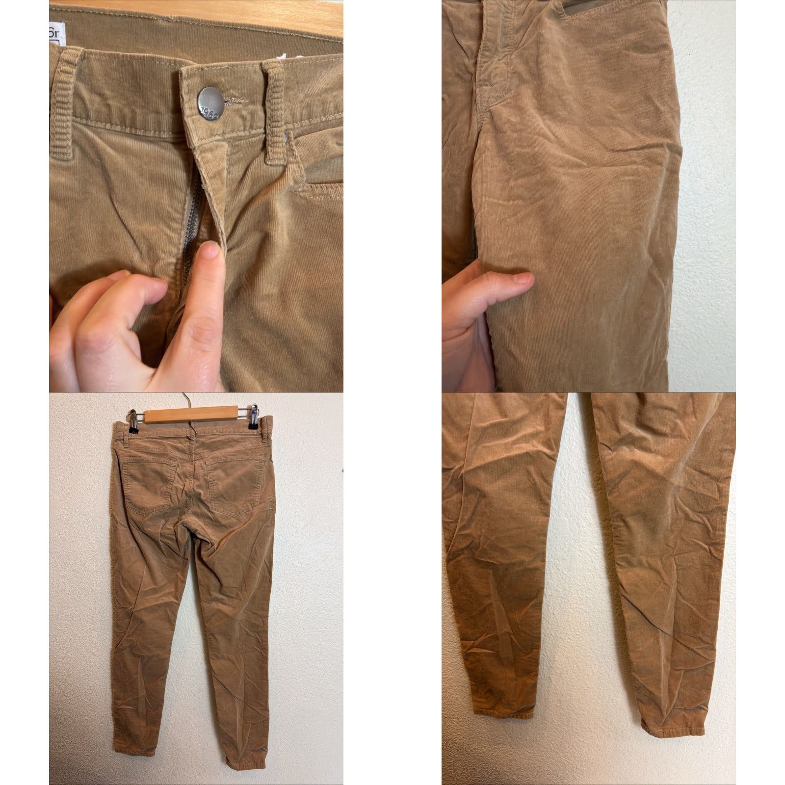 Gap VINTAGE Gap Women’s 6R Micro Corduroy Legging Jean Beige 30x29 Size 28" / US 6 / IT 42 - 8 Thumbnail