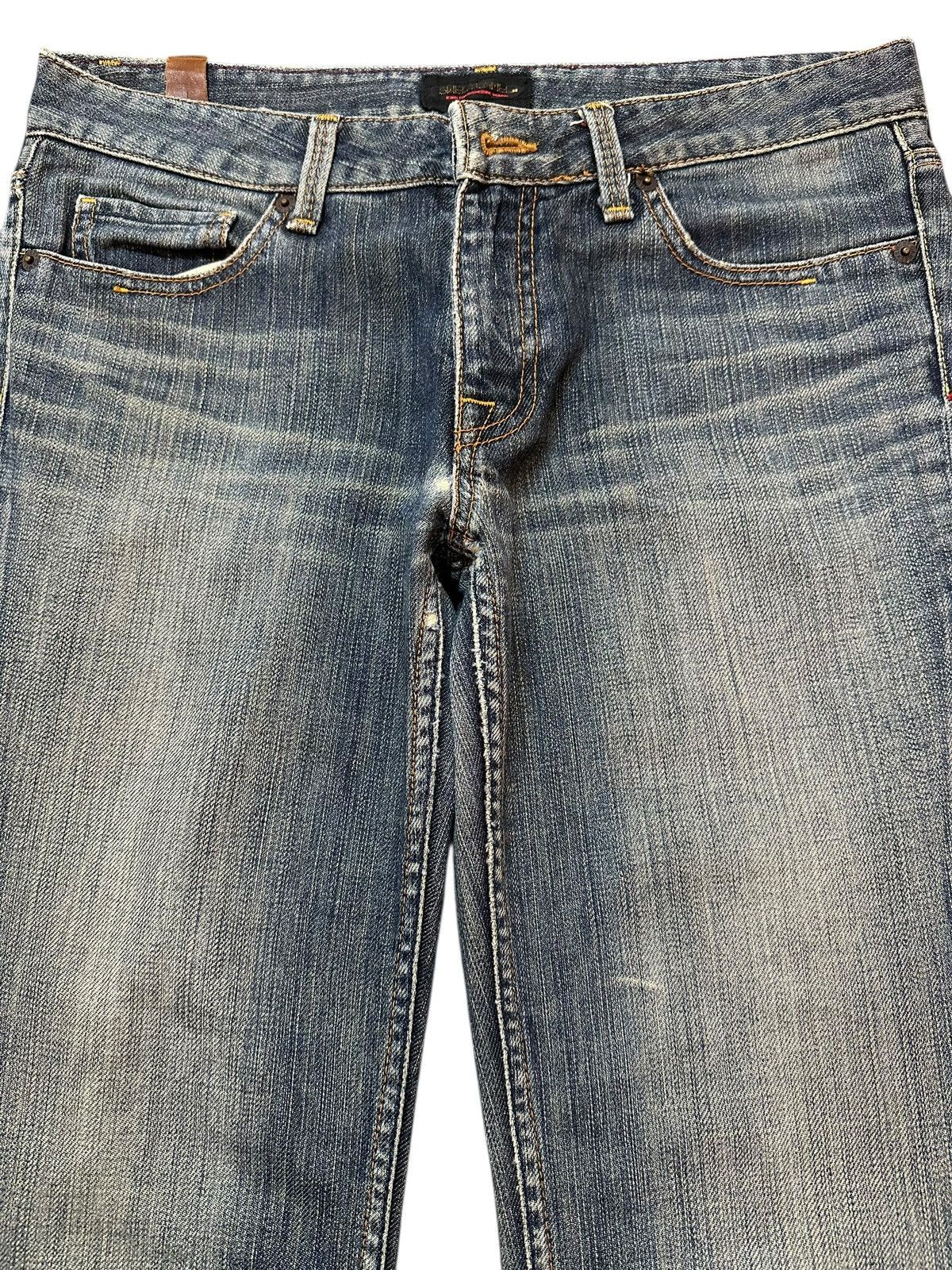 Japanese Brand Vintage Japanese Brand Blue Faded Wash Style Flare Wide Leg Size US 32 / EU 48 - 3 Thumbnail