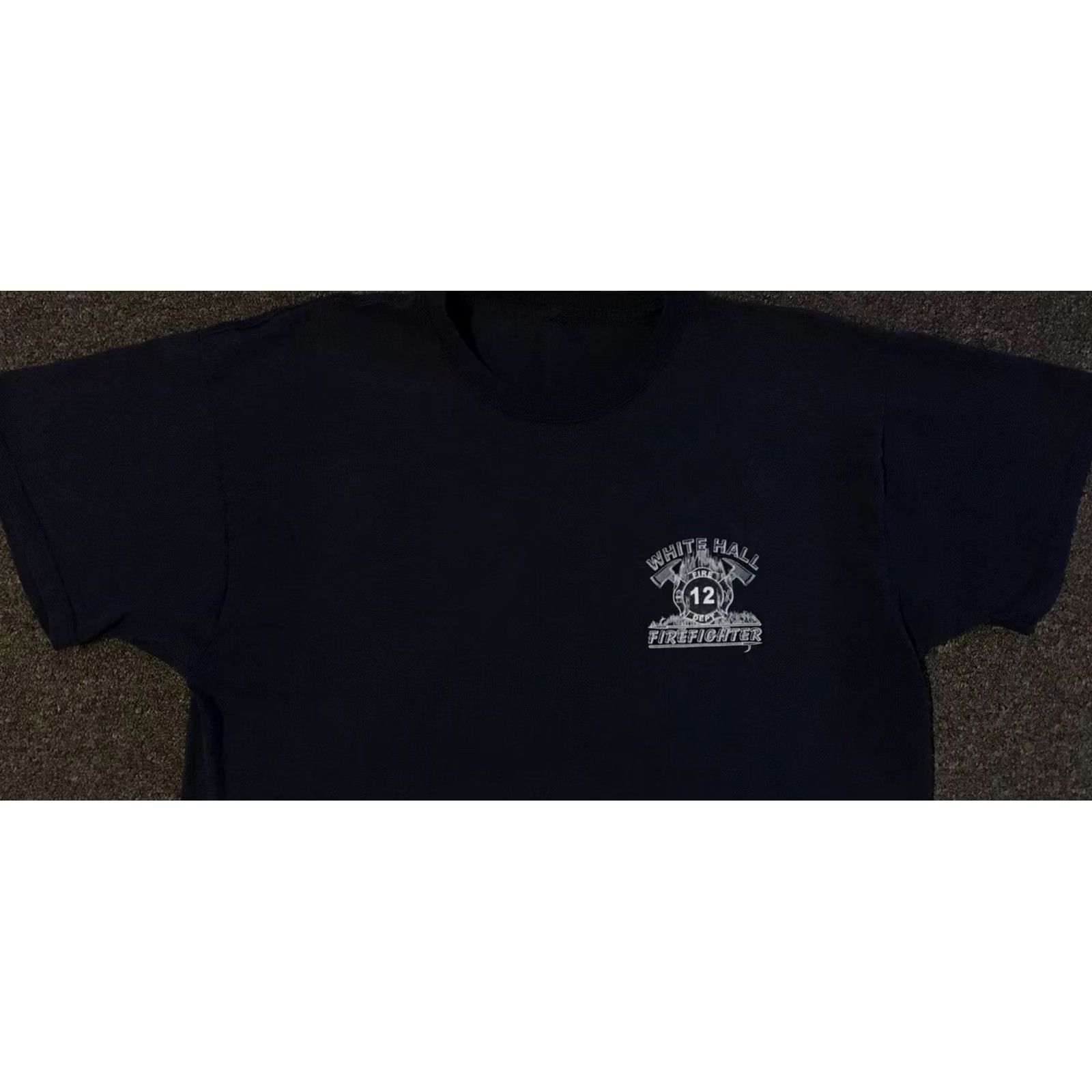 Vintage VINTAGE Hall Fire Dept Shirt Men L Blue 90s Flames Skate Police Firefighter Grunge Kentucky Size US L / EU 52-54 / 3 - 6 Thumbnail