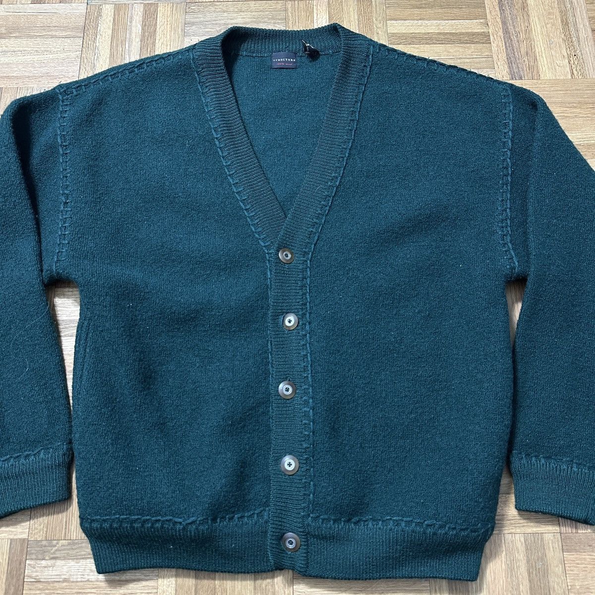 Structure Vintage Structure wool cardigan sweater Size US S / EU 44-46 / 1 - 3 Thumbnail