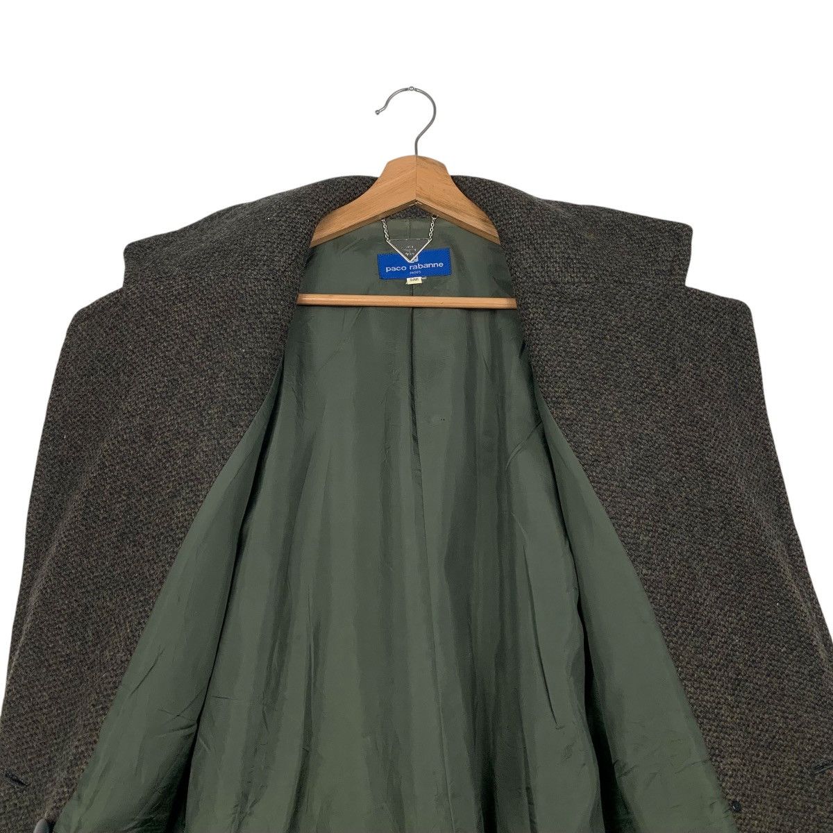 Paco Rabanne 90’s PACO RABANNE Wool Belted Double Breast Coat #2856-C129 Size M / US 6-8 / IT 42-44 - 12 Thumbnail