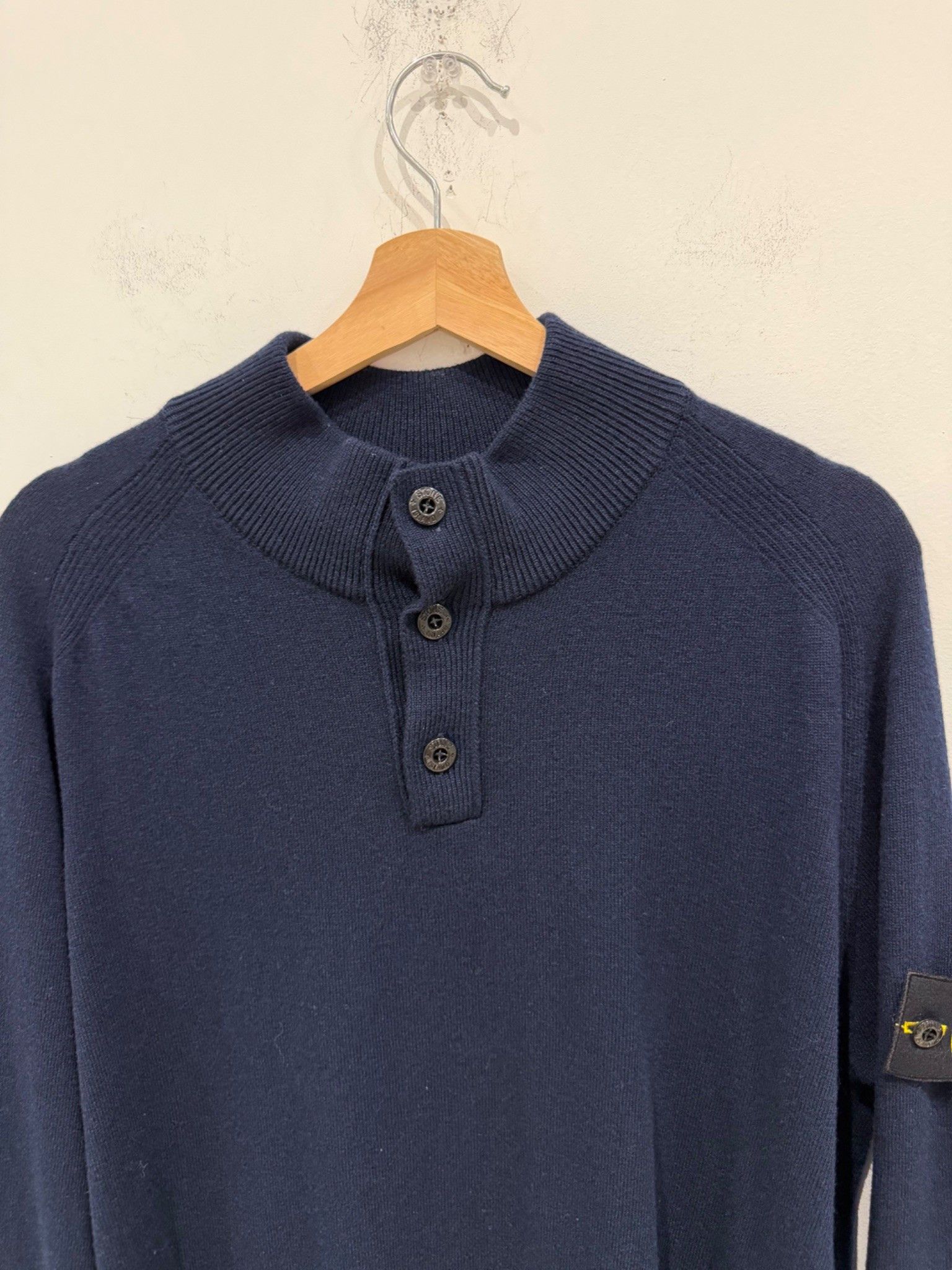 Stone Island Stone Island Half Zip Up Knitwear Navy Size US XL / EU 56 / 4 - 2 Thumbnail