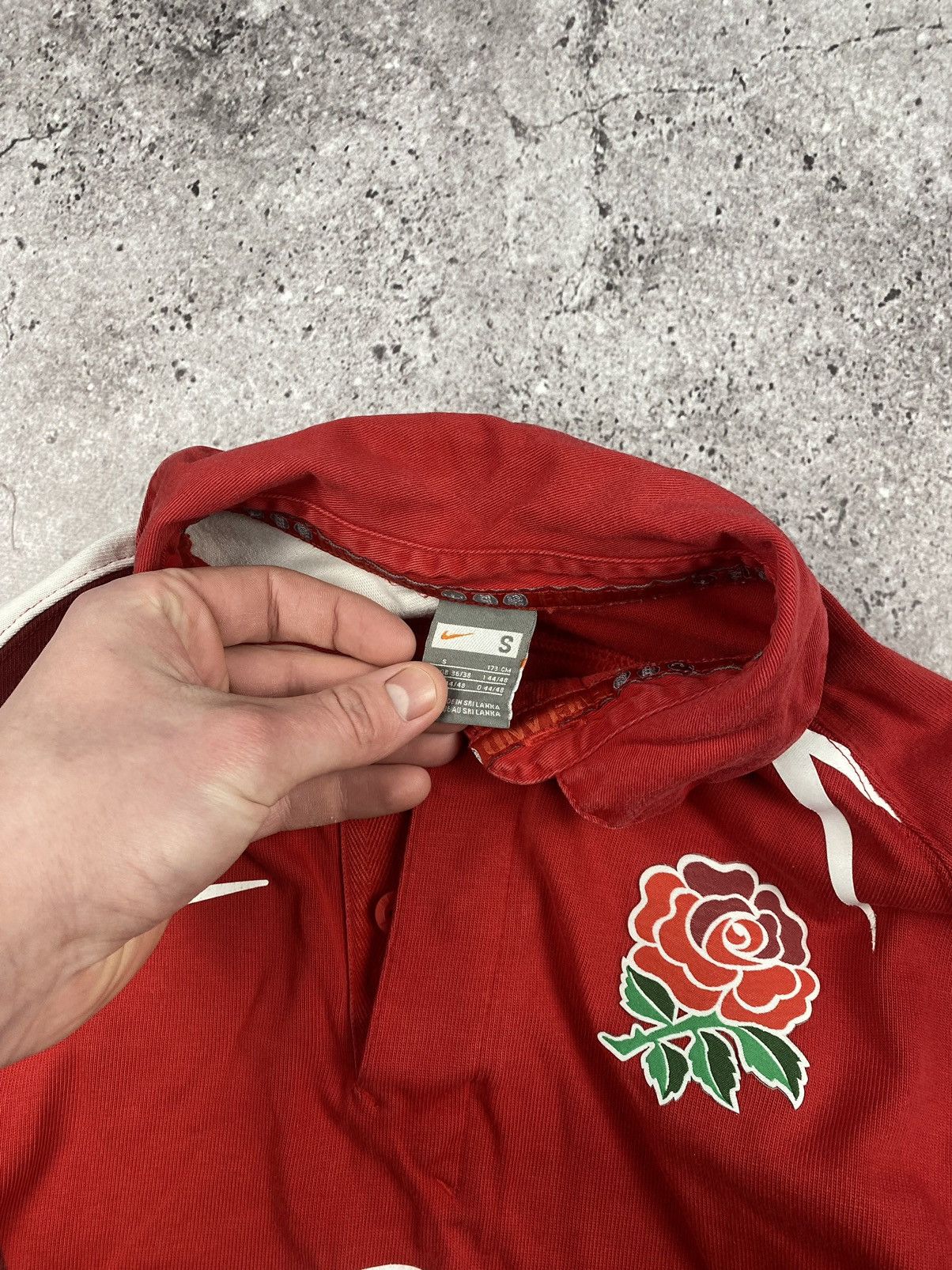 Nike × Vintage 90s NIKE RUGBY ENGLAND RETRO BIG LOGO LONGSLEEVE POLO SWOOSH Size US S / EU 44-46 / 1 - 4 Thumbnail