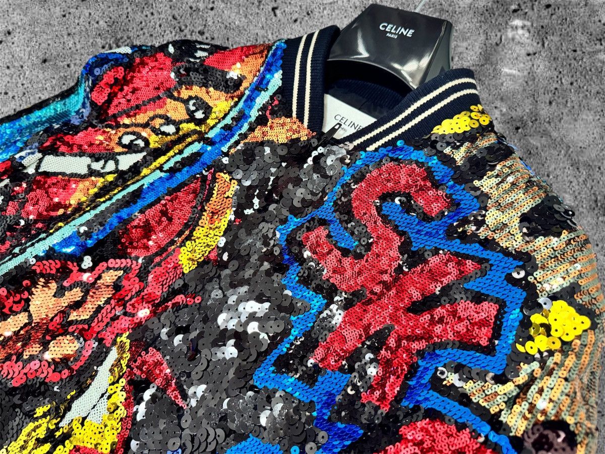 Celine × Hedi Slimane CELINE BY HEDI SLIMANE “SS19 COUTURE SEQUINS TEDDY” Size US S / EU 44-46 / 1 - 11 Thumbnail