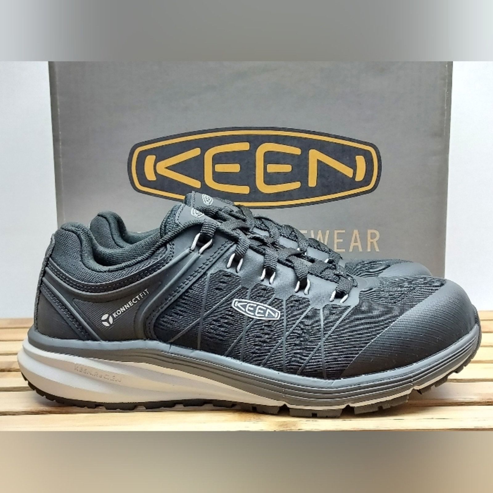 KEEN KEEN Mens Vapor/Black Vista Energy Work Shoes SZ 8.5EE Wide Size US 8.5 / EU 41-42 - 6 Thumbnail