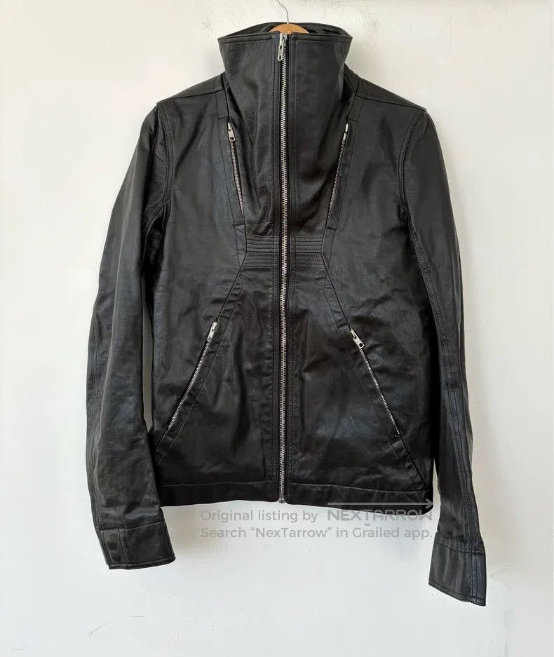 Rick Owens RICK OWENS Slim Fit Leather Jacket - Leather Blazer Size US M / EU 48-50 / 2 - 1 Thumbnail
