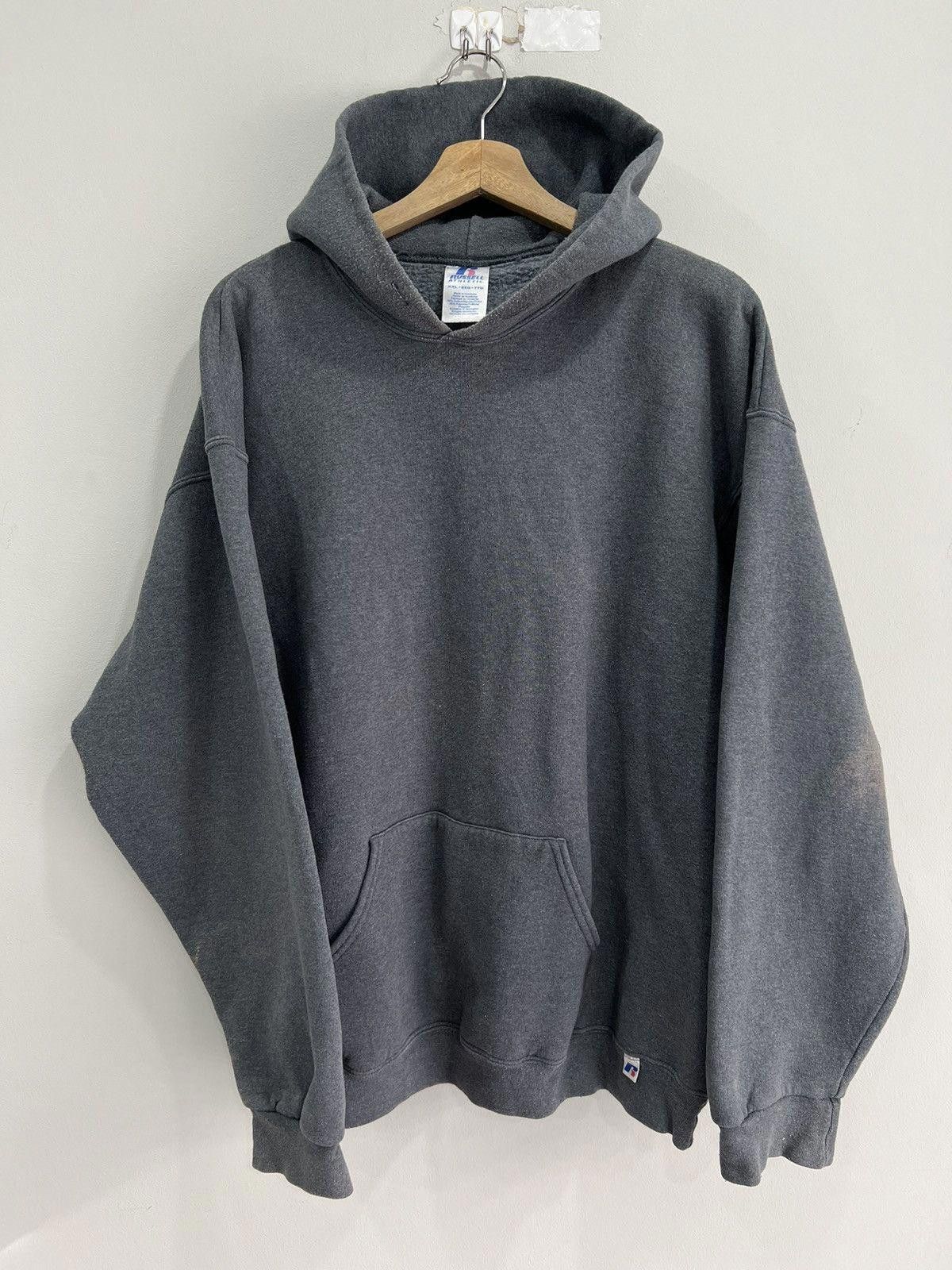 Vintage Vintage Russell Athletic Hoodie Sweater blank xxl Size US XXL / EU 58 / 5 - 1 Thumbnail