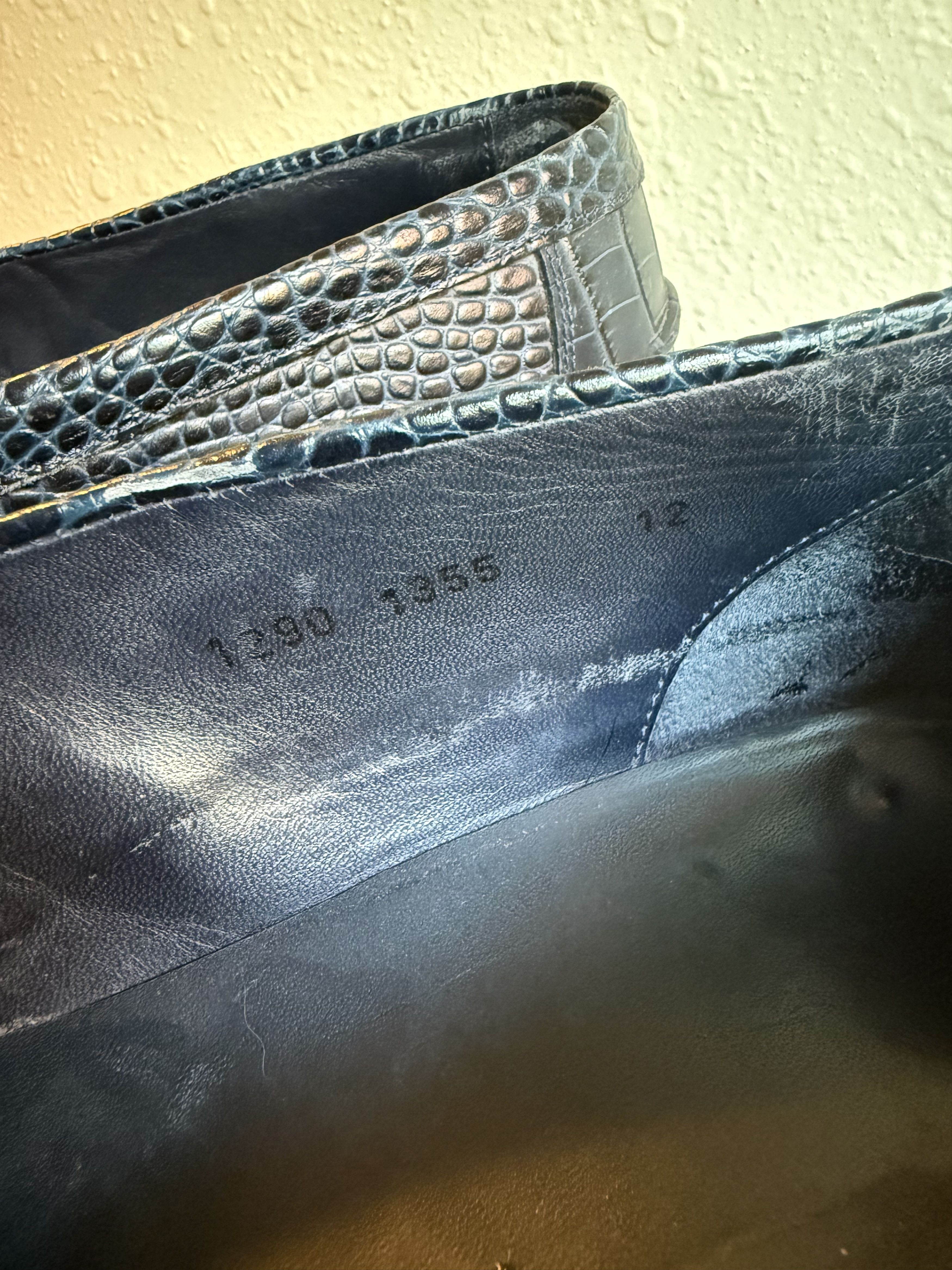 Blackstock & Weber Blackstock & Weber Horse Bit Loafer - Blue Croc Size US 12 / EU 45 - 4 Thumbnail